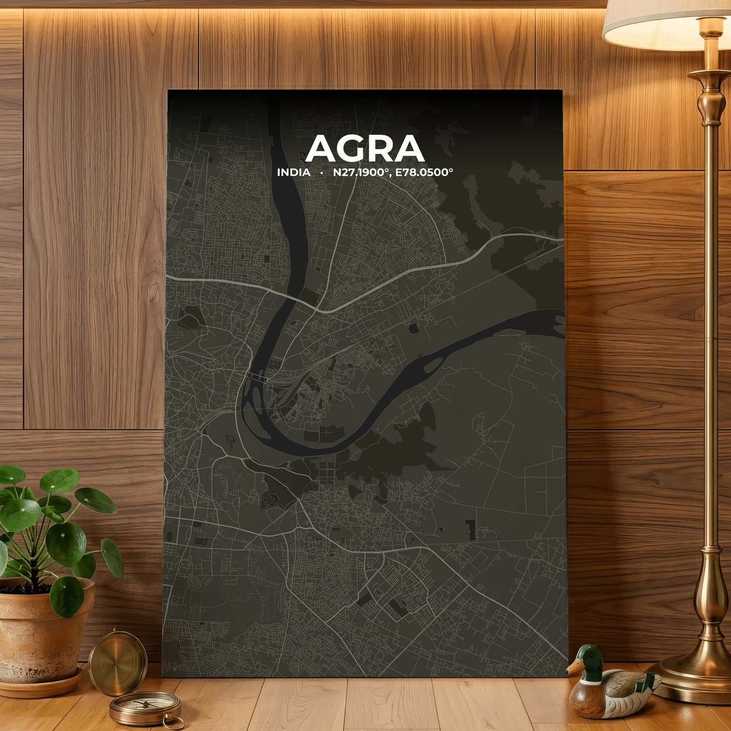 Agra Sable Map Poster