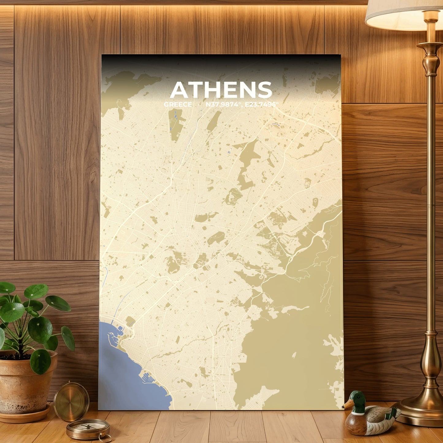 Athens Barn Map Poster