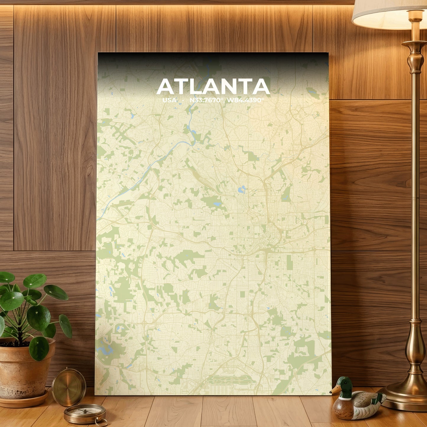 Atlanta Drift Map Poster