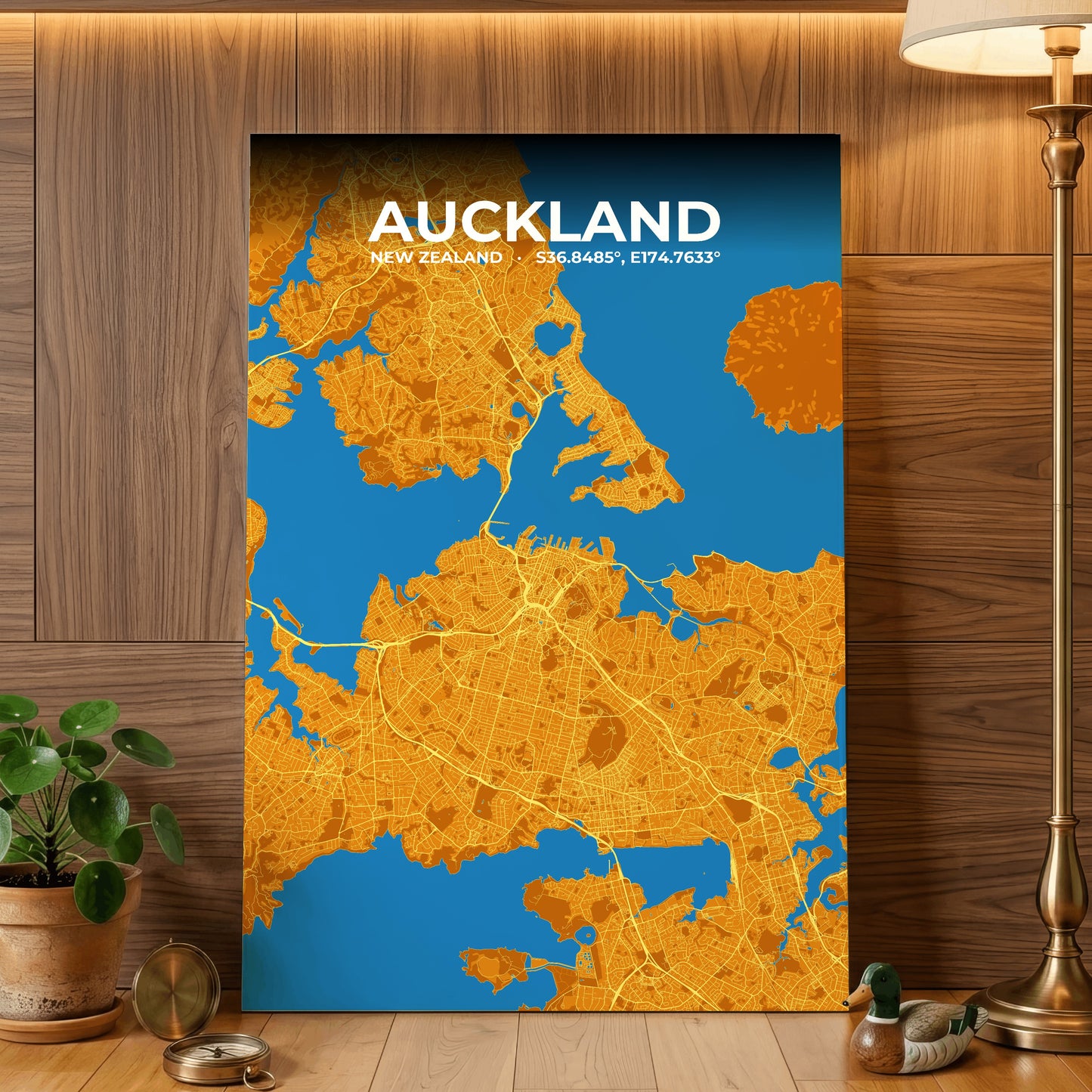 Auckland Scorch Map Poster