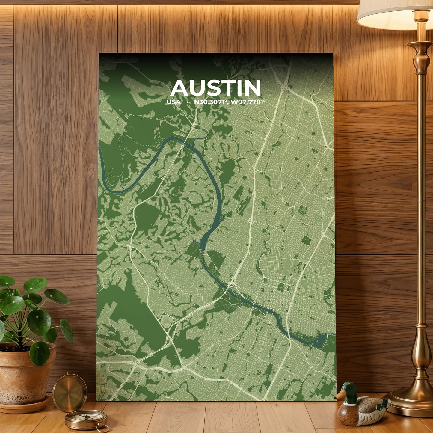 Austin Clay Map Poster