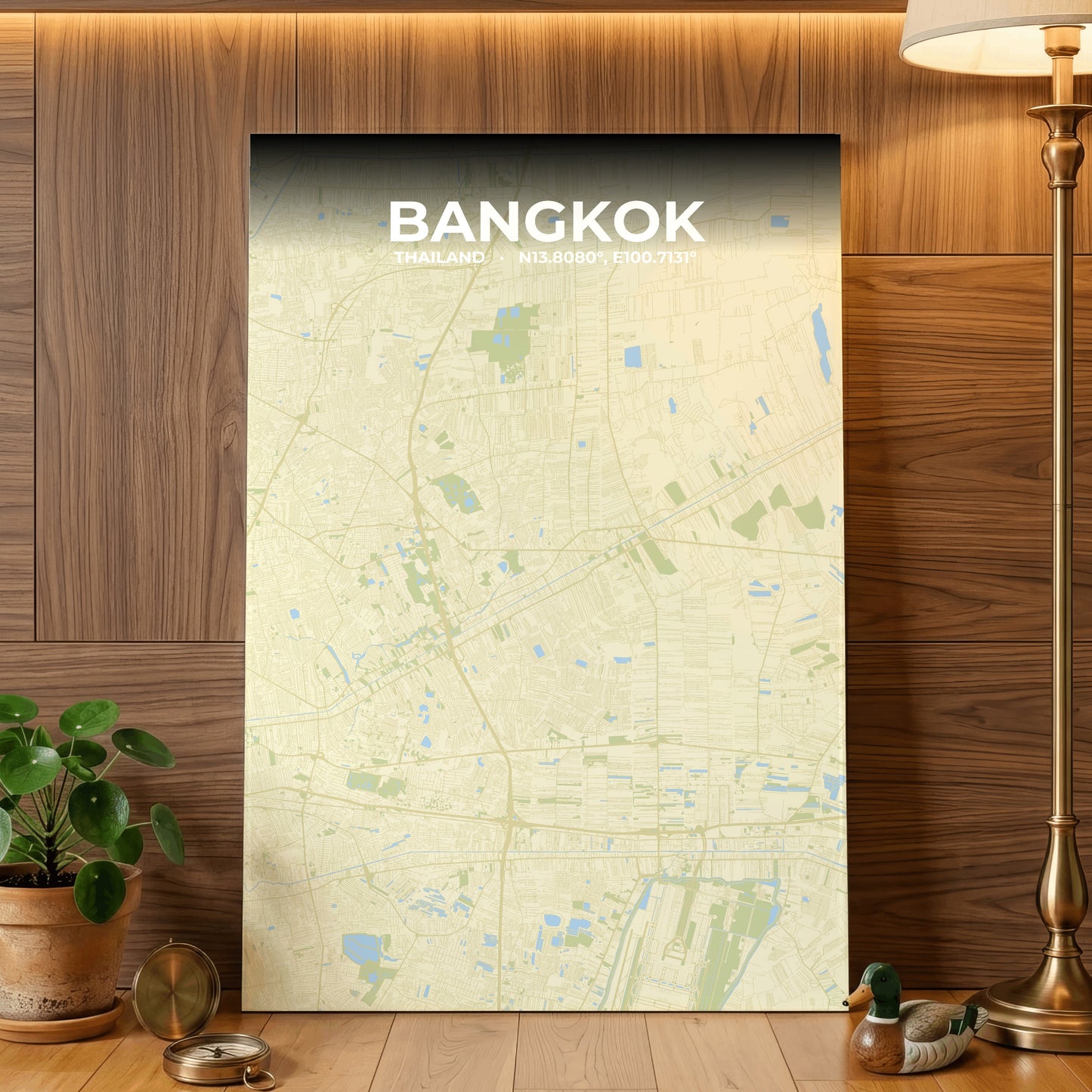 Bangkok Drift Map Poster
