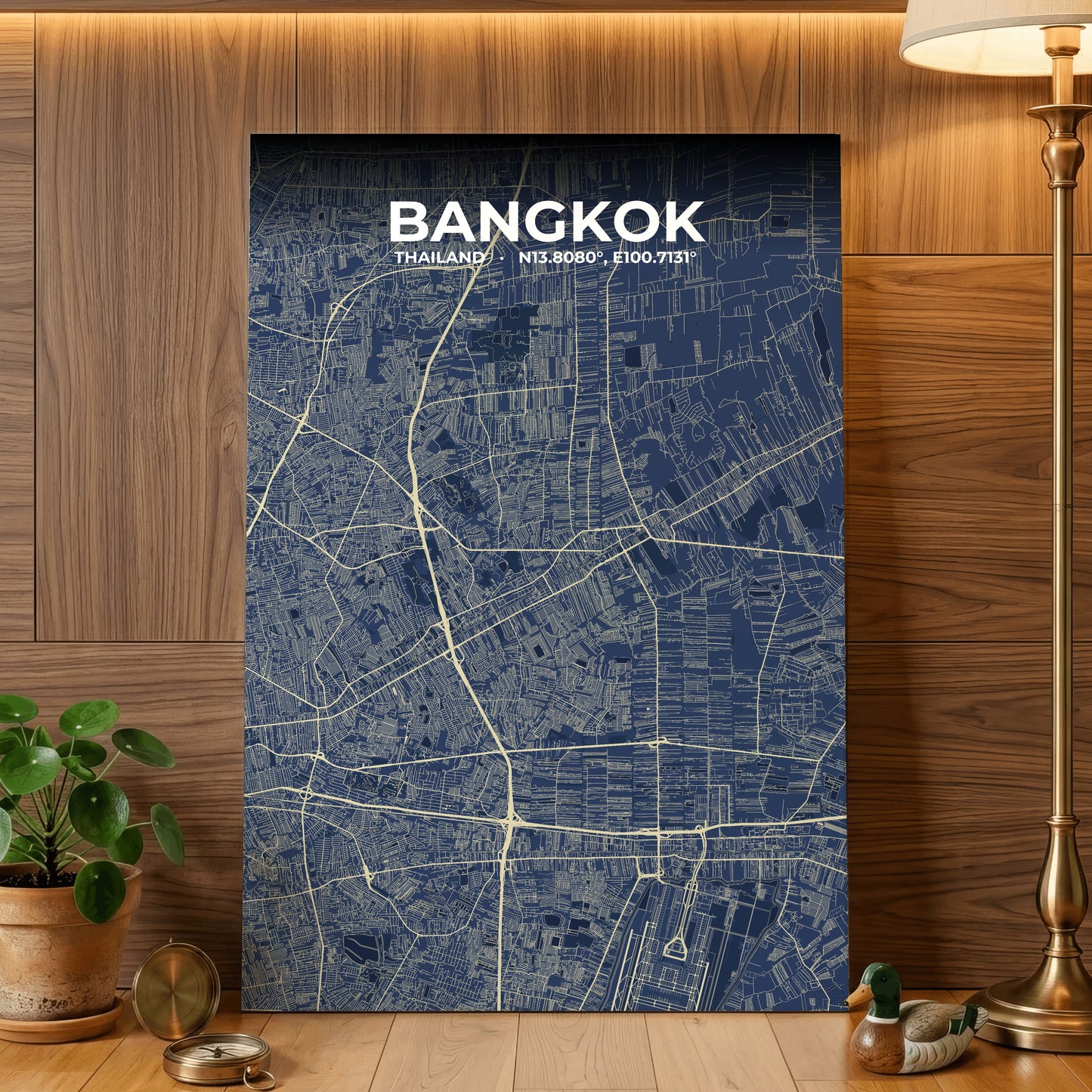 Bangkok Anchor Map Poster
