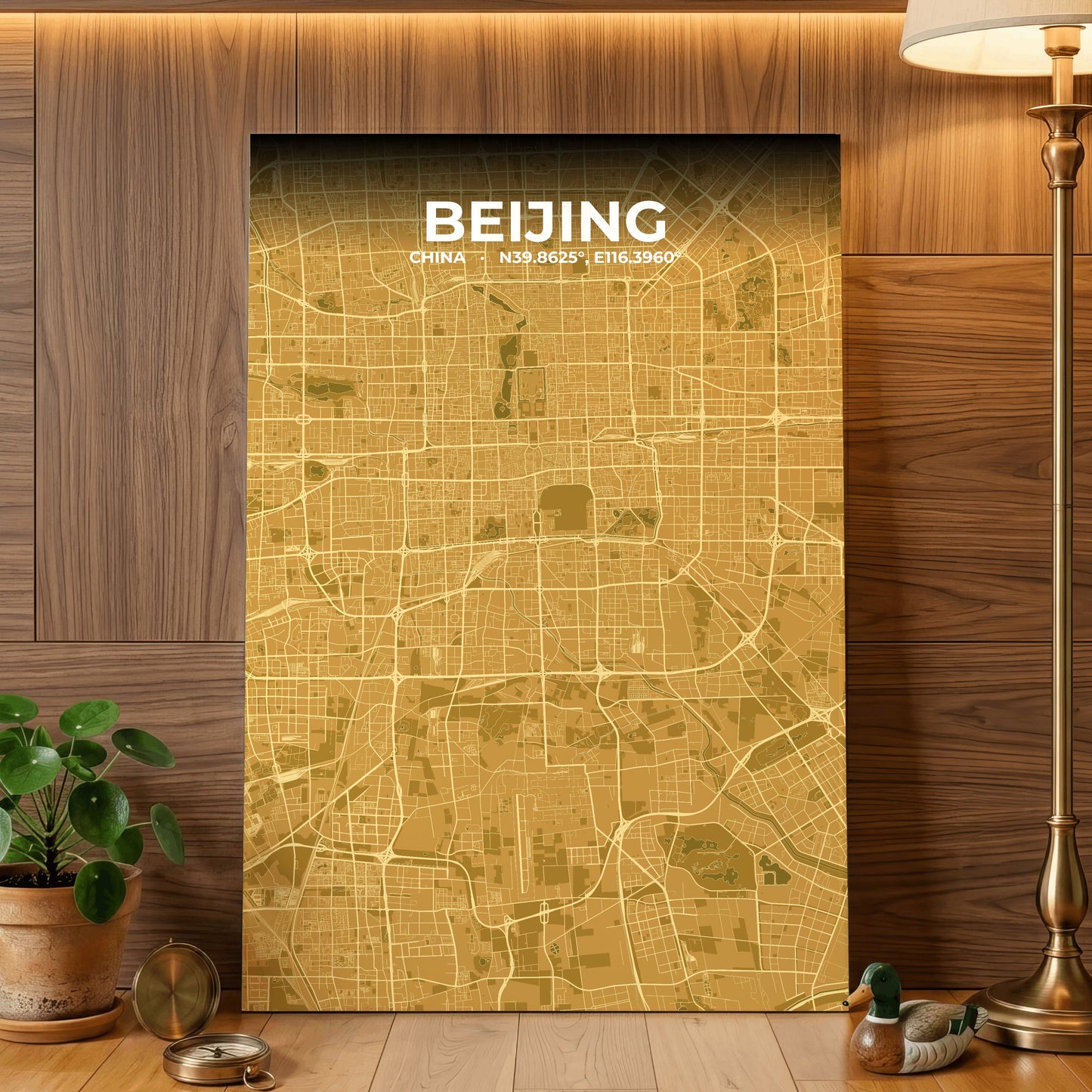 Beijing Forge Map Poster
