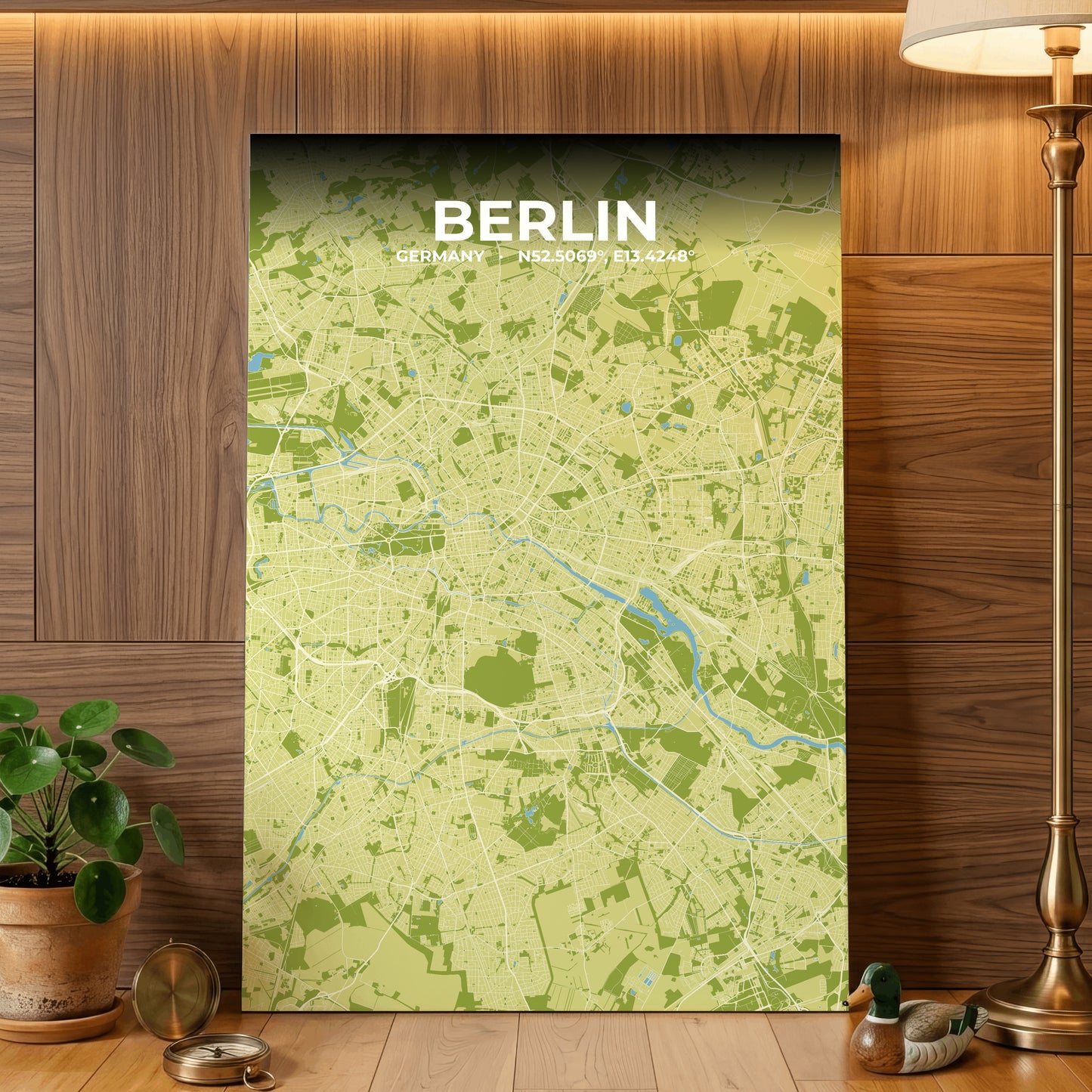 Berlin Fern Map Poster