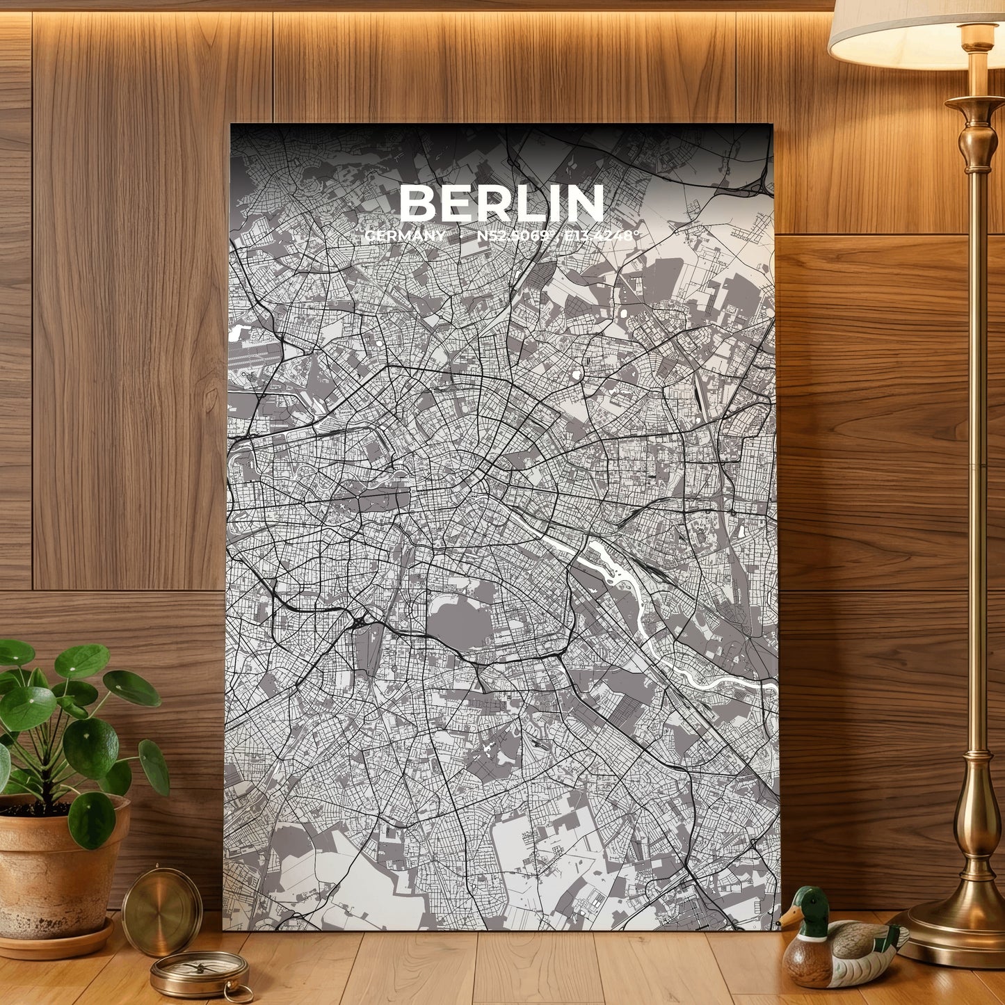 Berlin Ash Map Poster