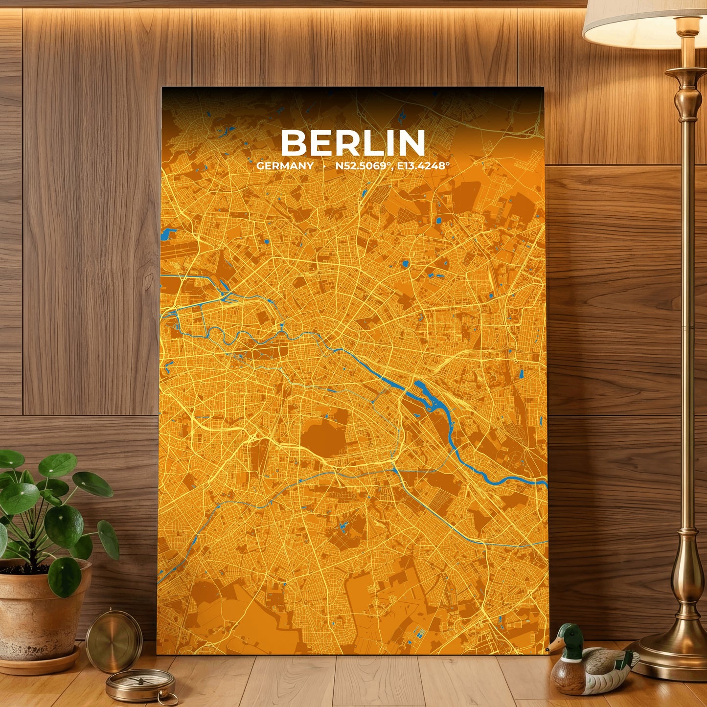 Berlin Scorch Map Poster