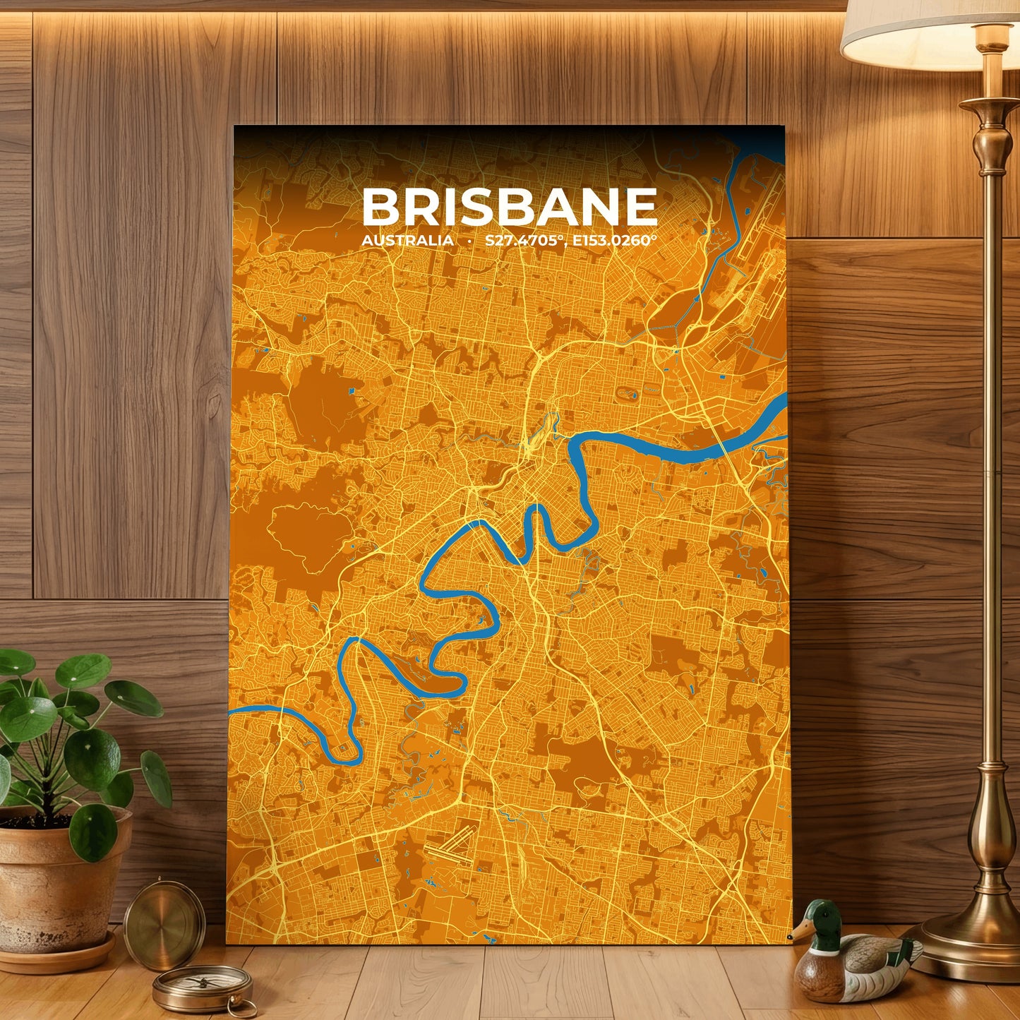 Brisbane Scorch Map Poster