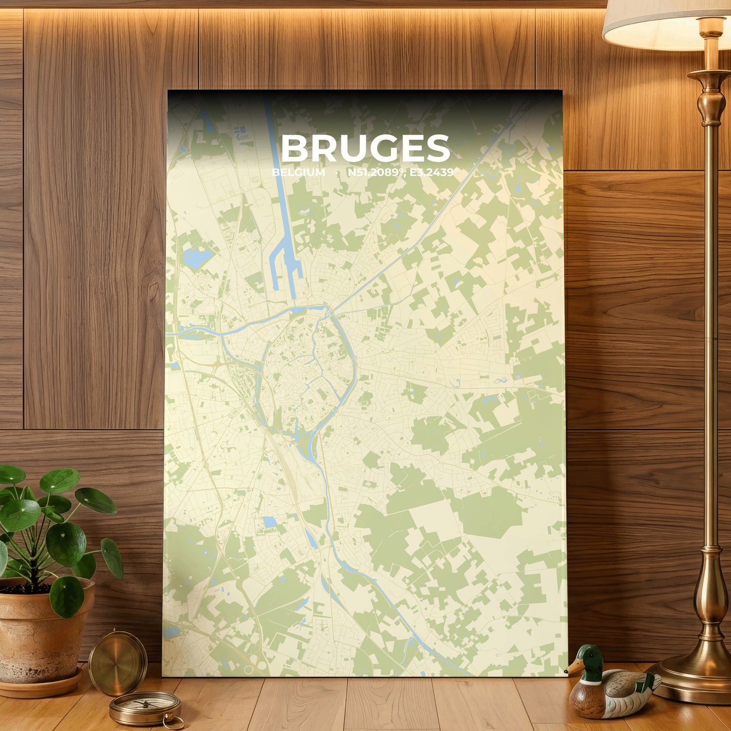 Bruges Drift Map Poster