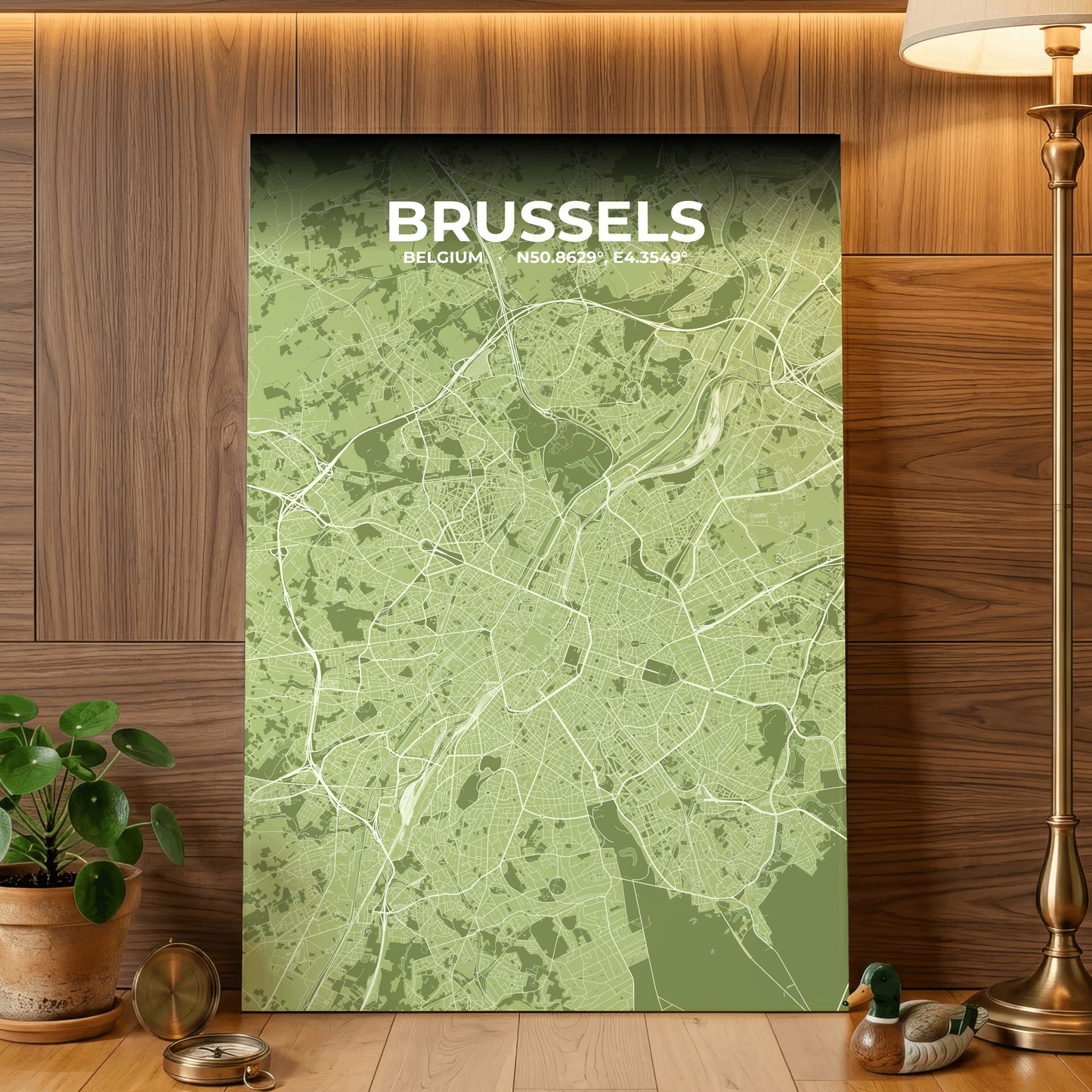 Brussels Grove Map Poster