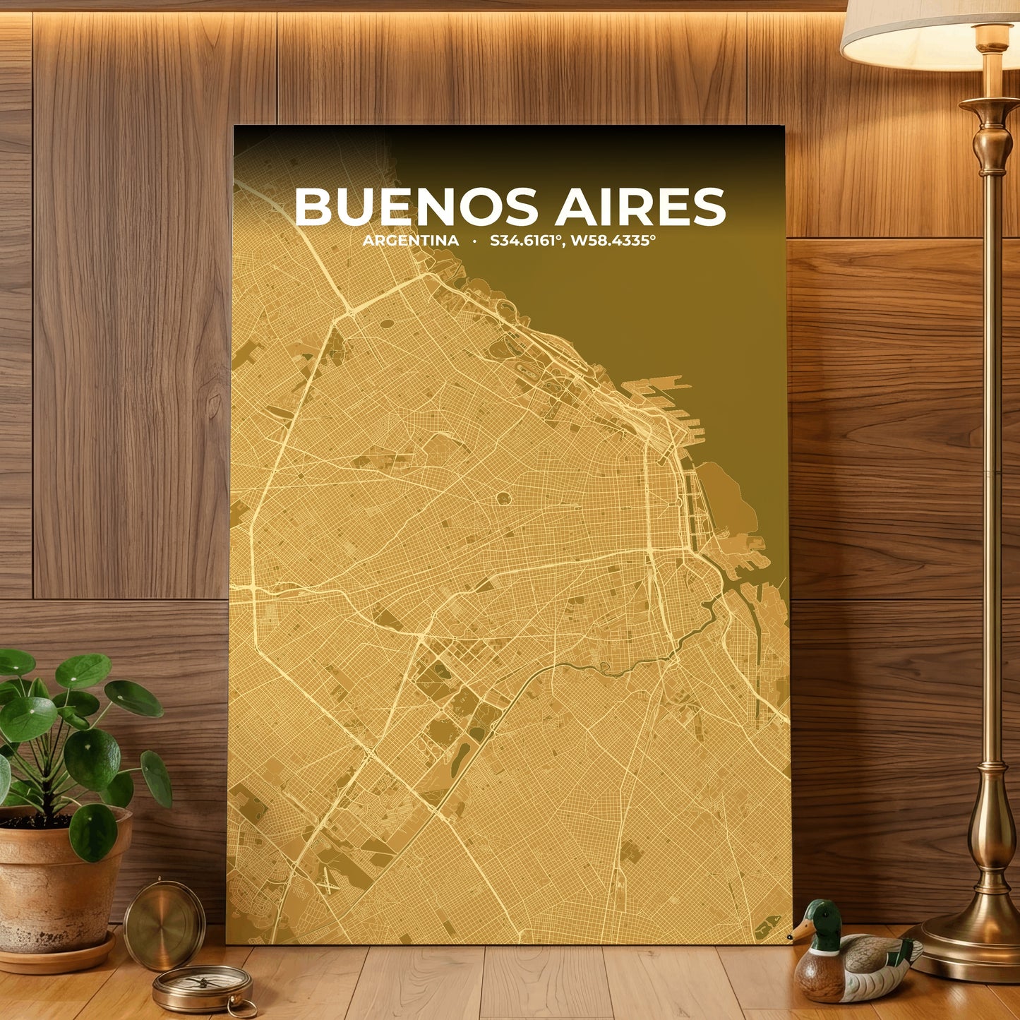 Buenos Aires Forge Map Poster