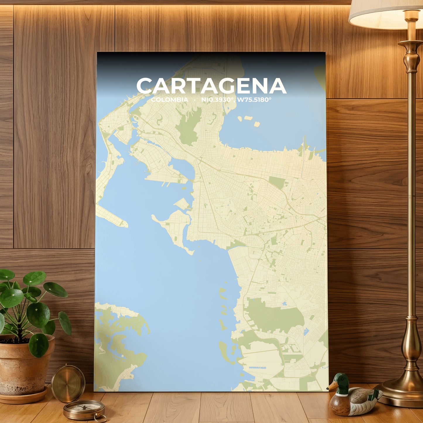 Cartagena Drift Map Poster