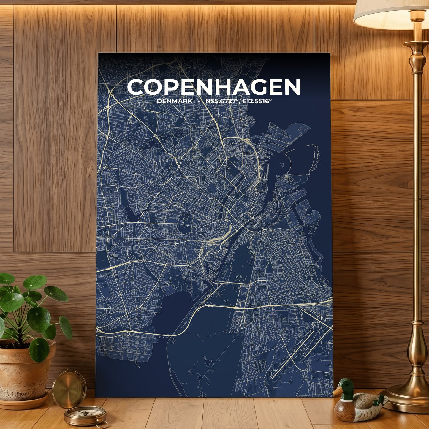 Copenhagen Anchor Map Poster