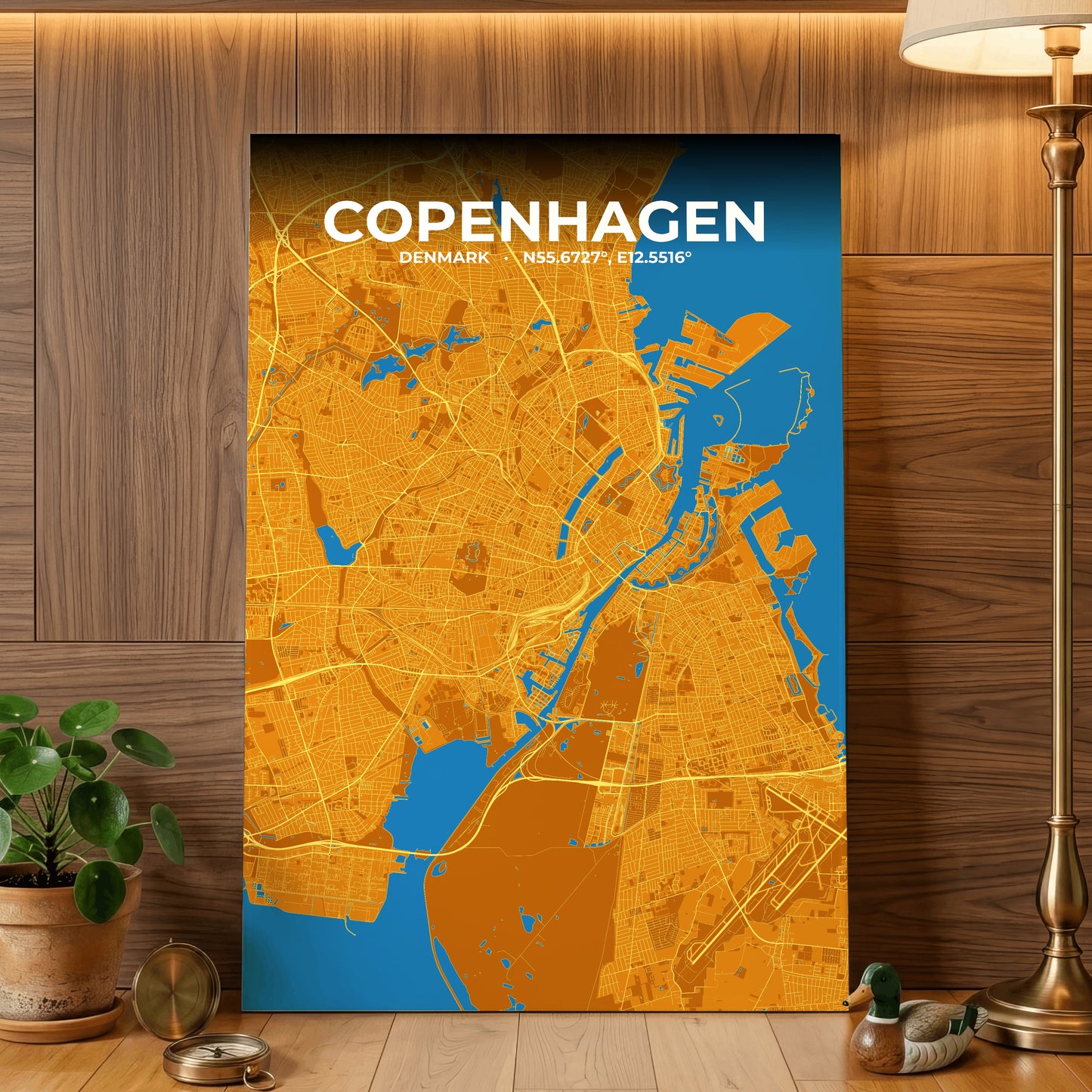 Copenhagen Scorch Map Poster