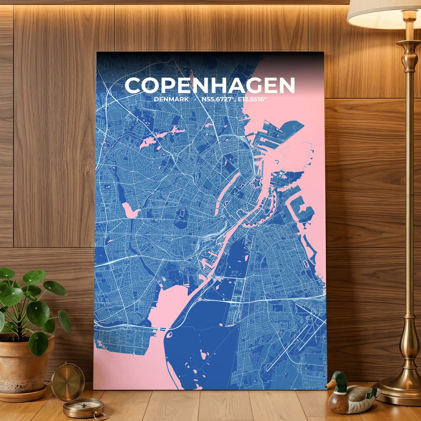 Copenhagen Candy Map Poster