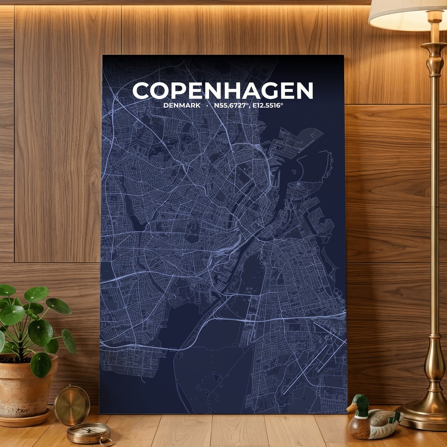 Copenhagen Tide Map Poster