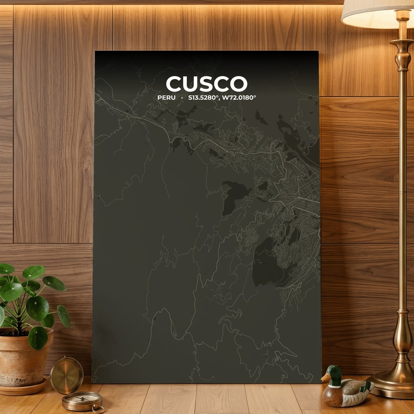 Cusco Sable Map Poster