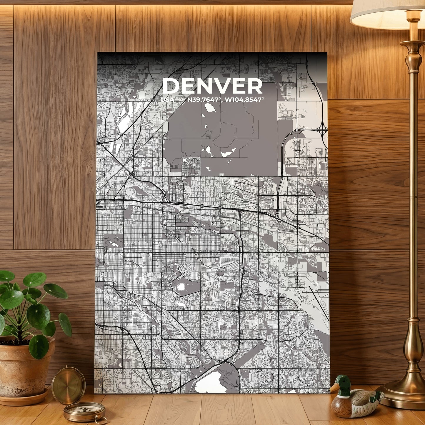 Denver Ash Map Poster