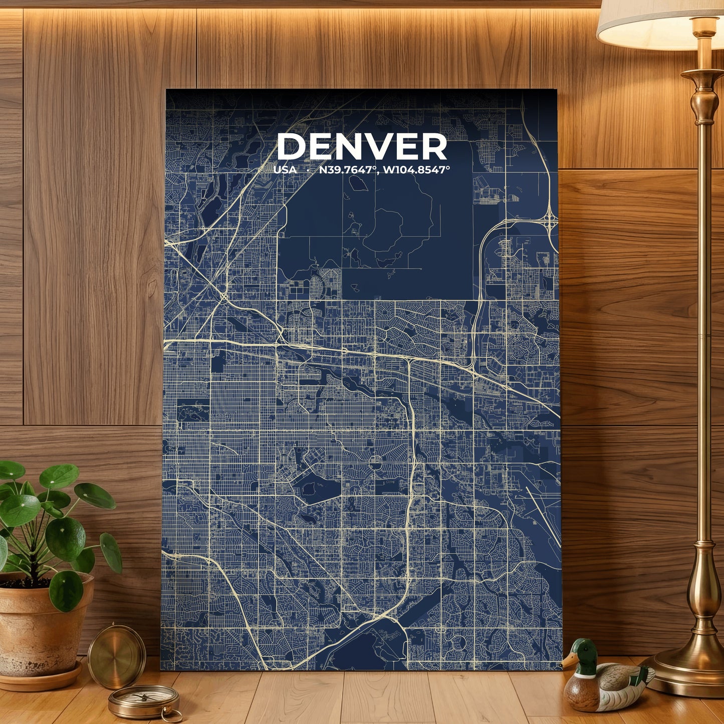 Denver Anchor Map Poster