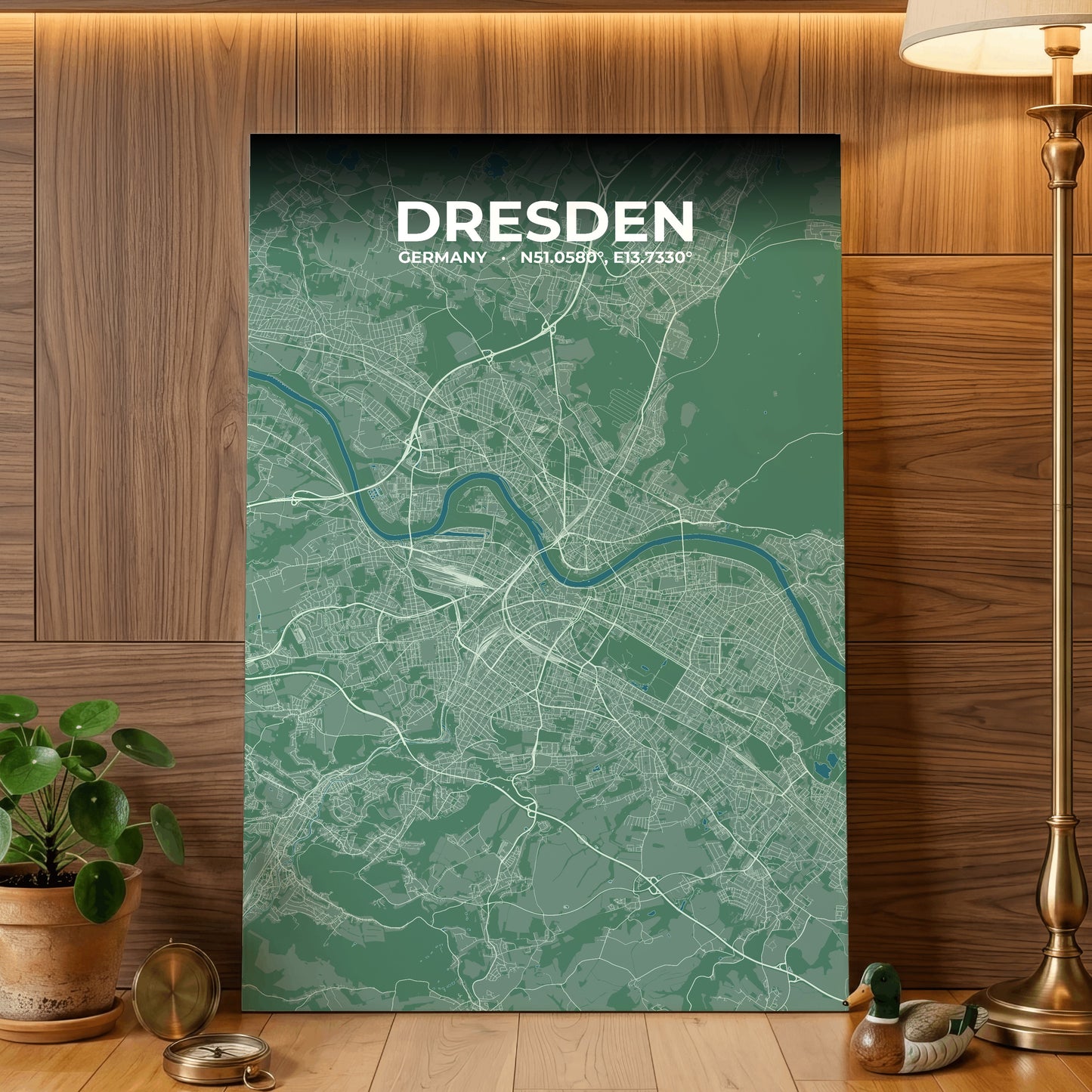 Dresden Mist Map Poster