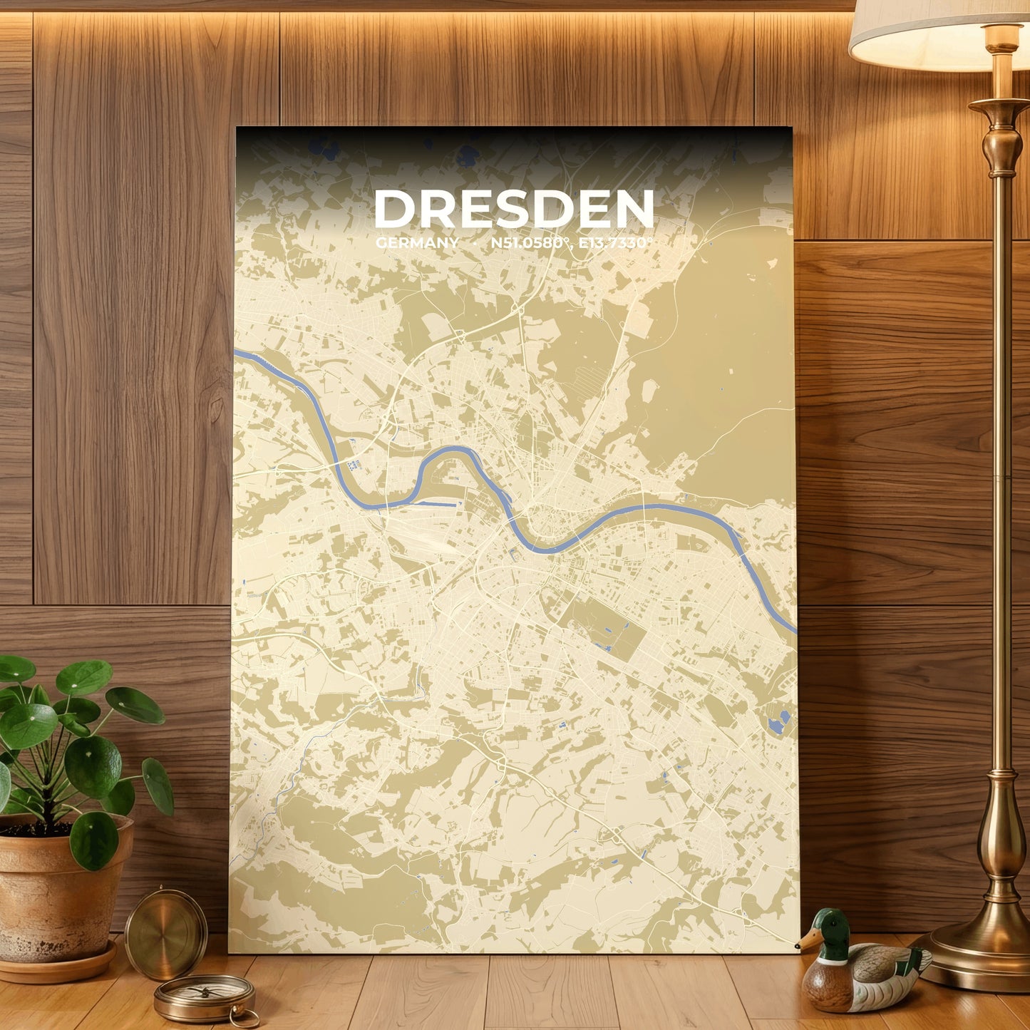 Dresden Barn Map Poster