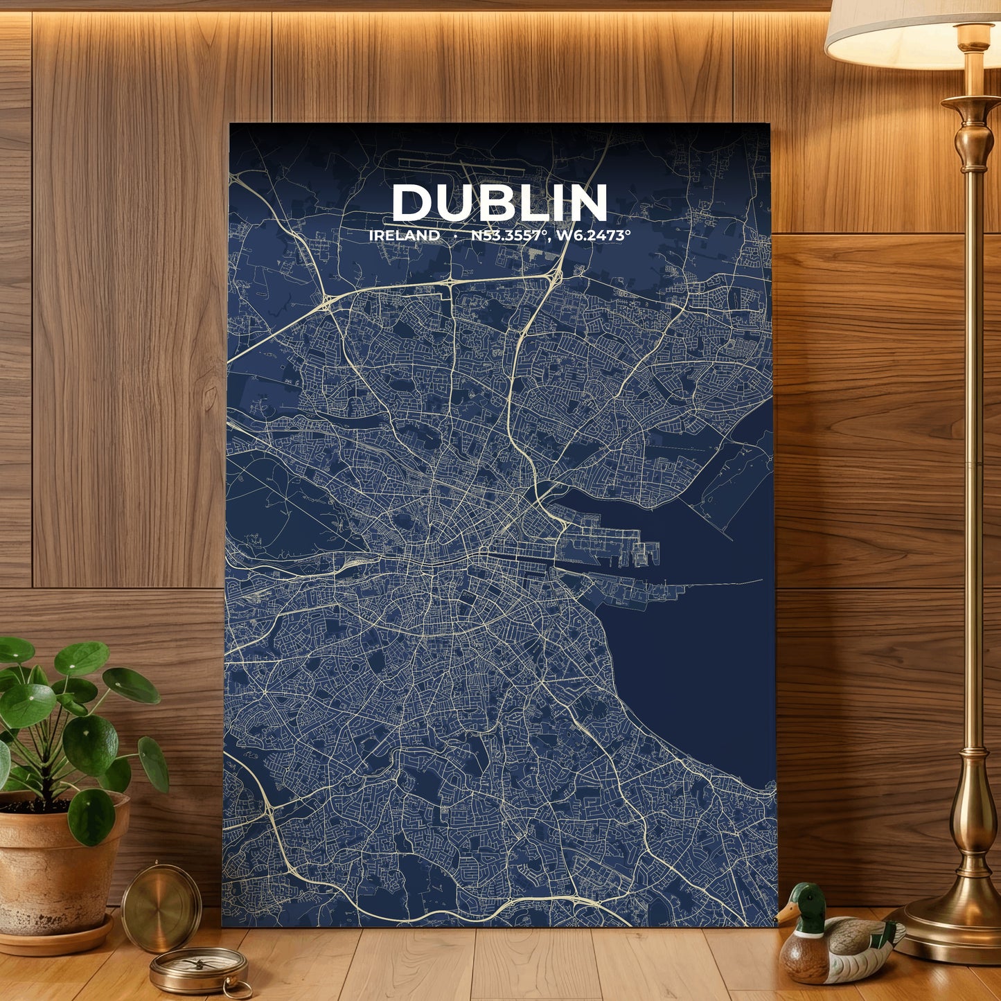 Dublin Anchor Map Poster