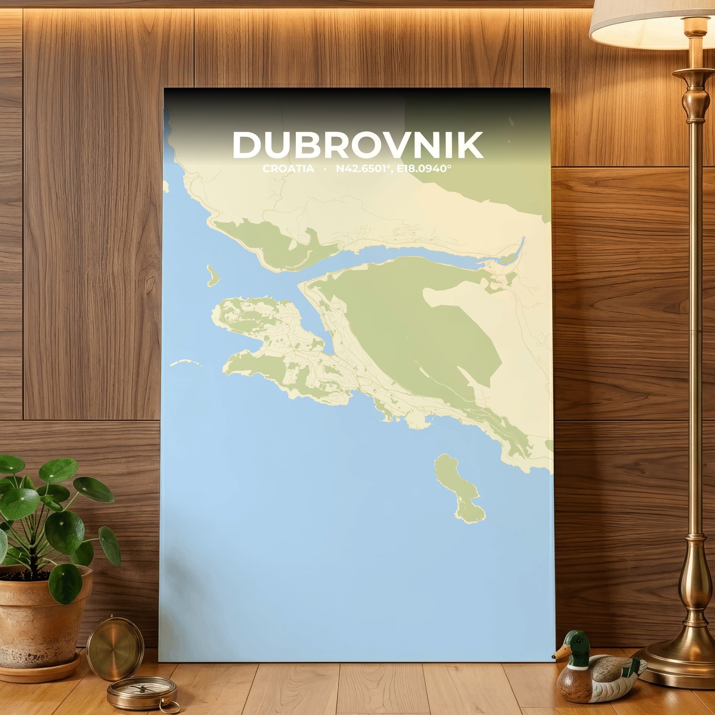 Dubrovnik Drift Map Poster