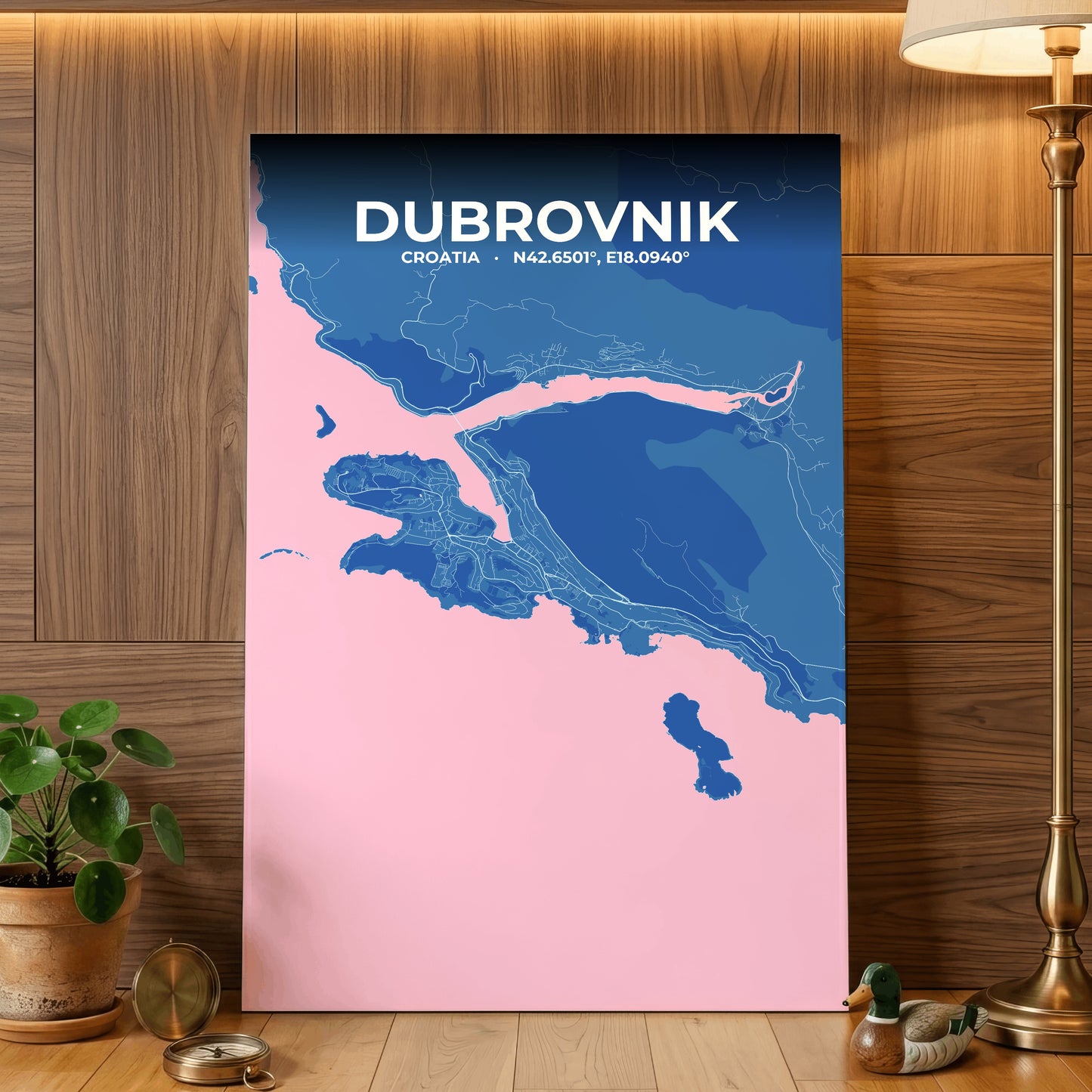Dubrovnik Candy Map Poster