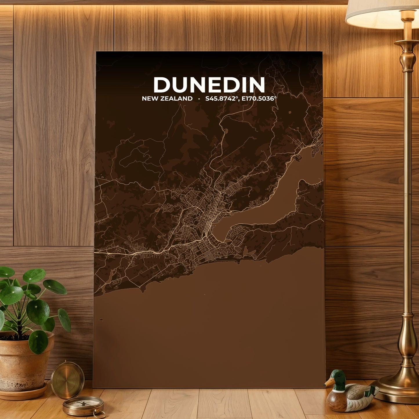 Dunedin Plum Map Poster