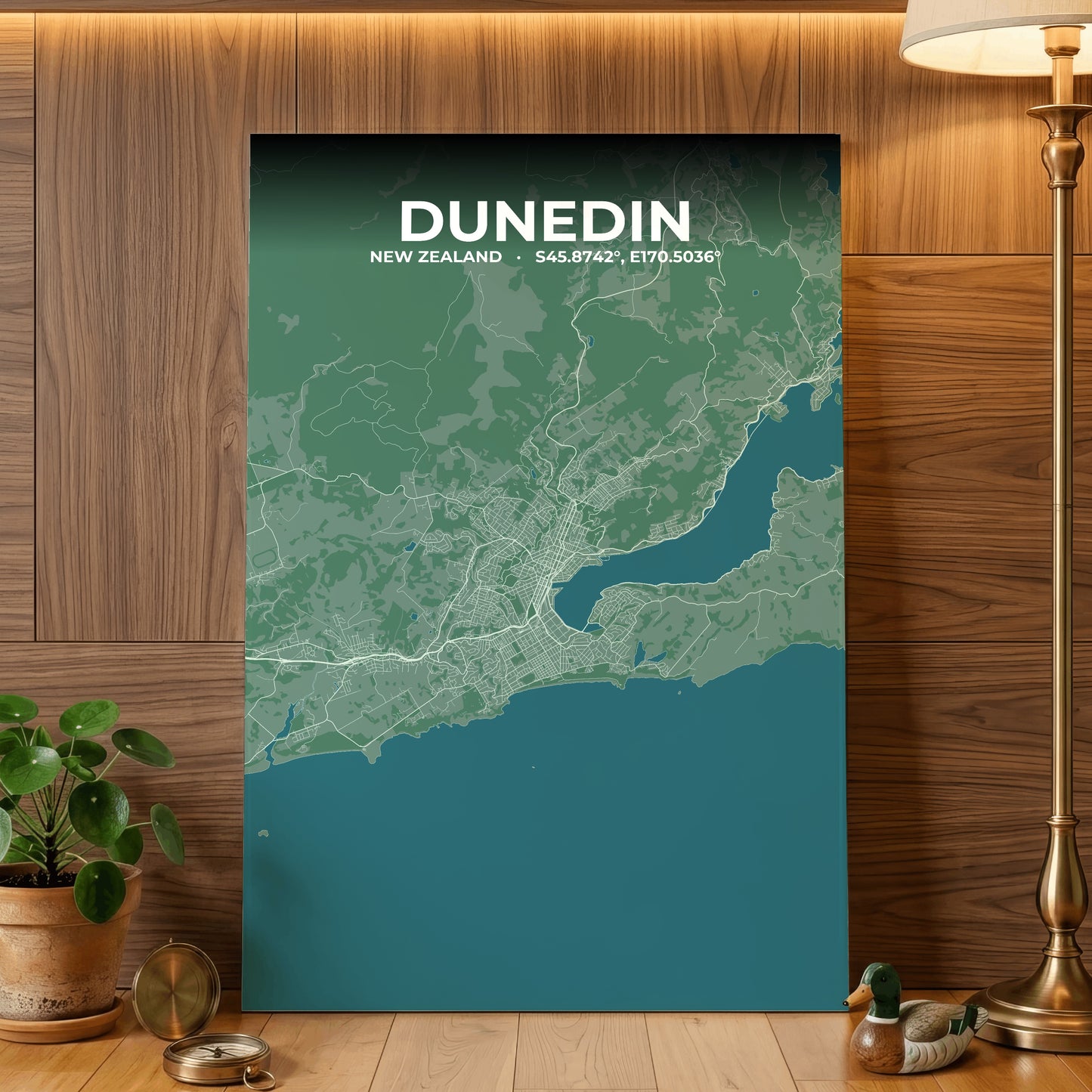 Dunedin Mist Map Poster