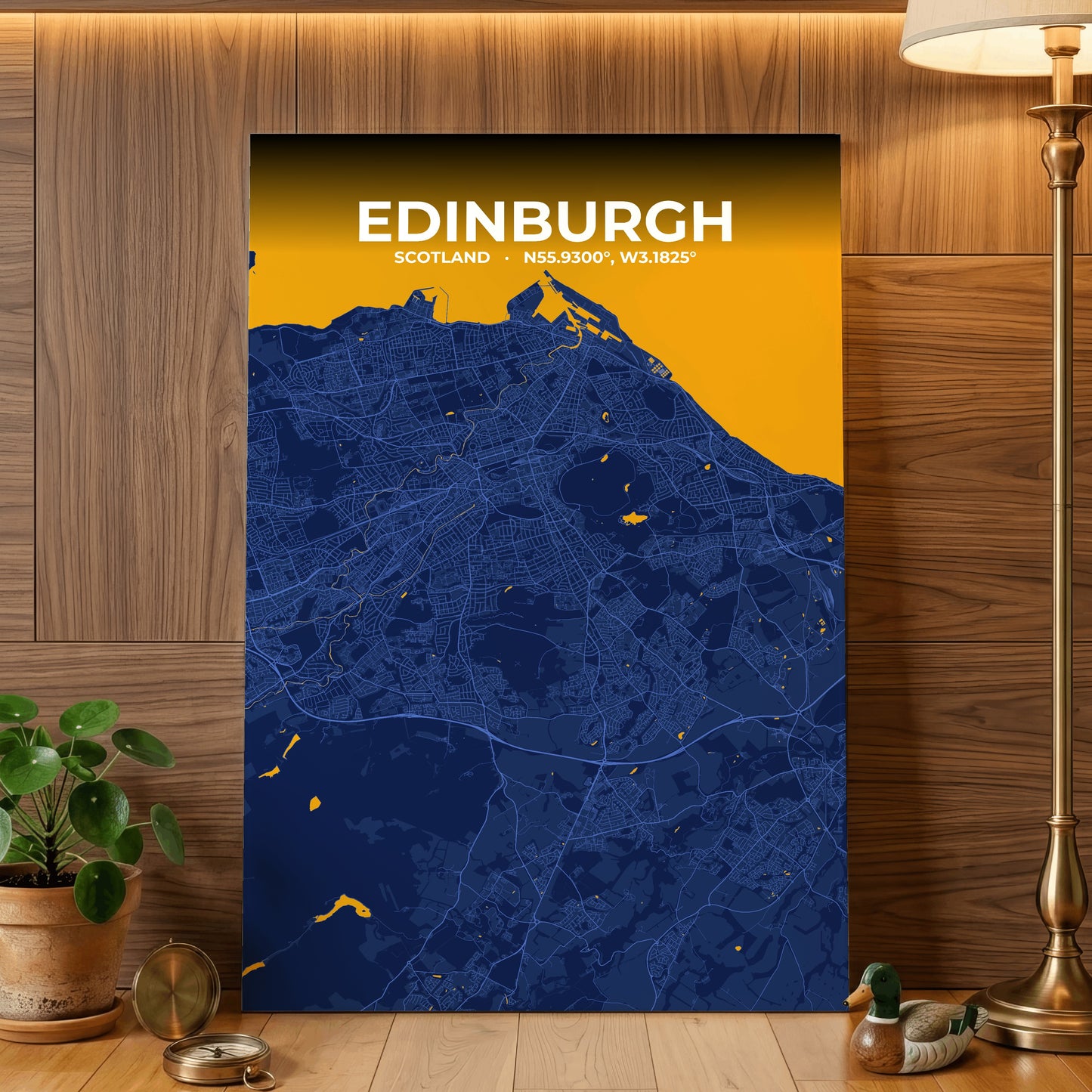 Edinburgh Ink Map Poster