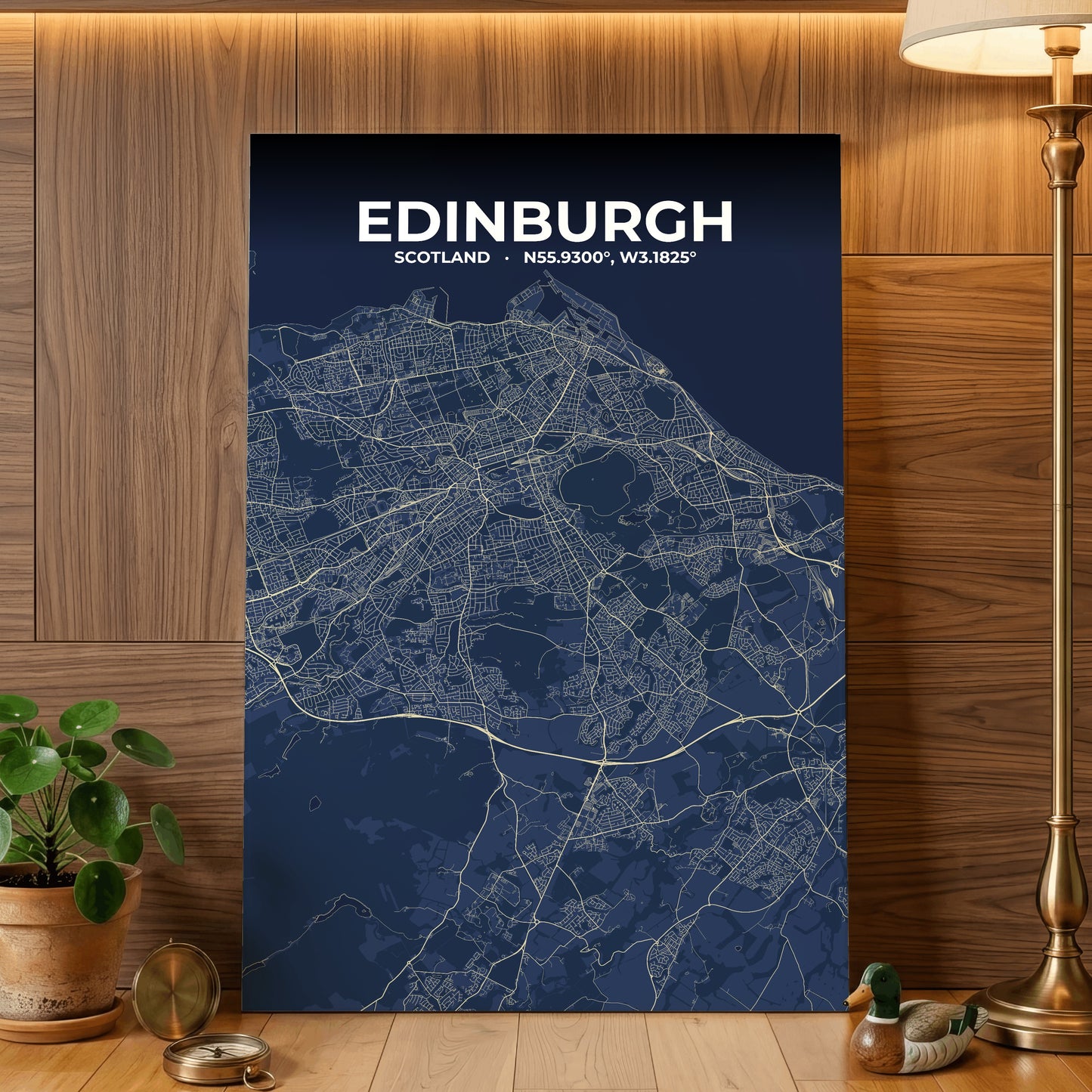 Edinburgh Anchor Map Poster