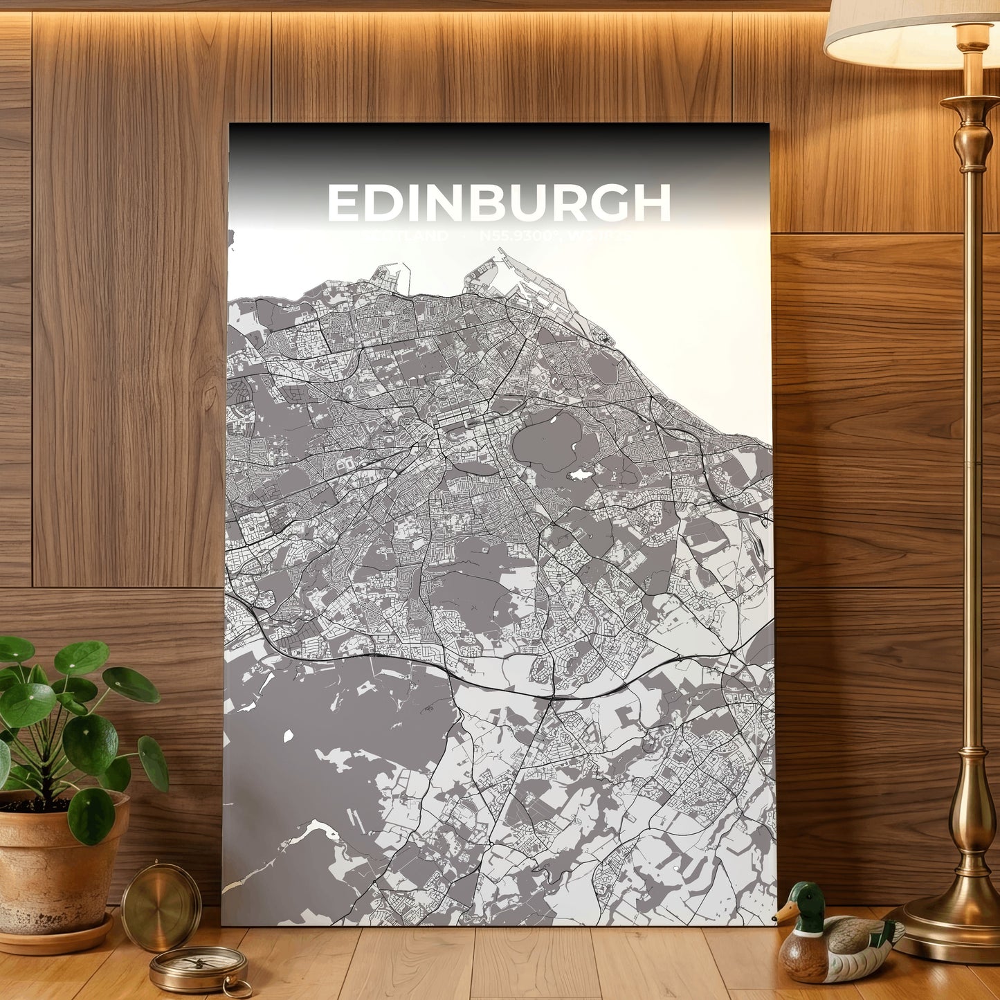 Edinburgh Ash Map Poster