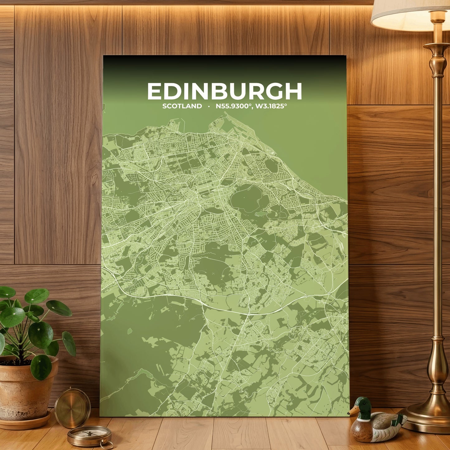 Edinburgh Grove Map Poster