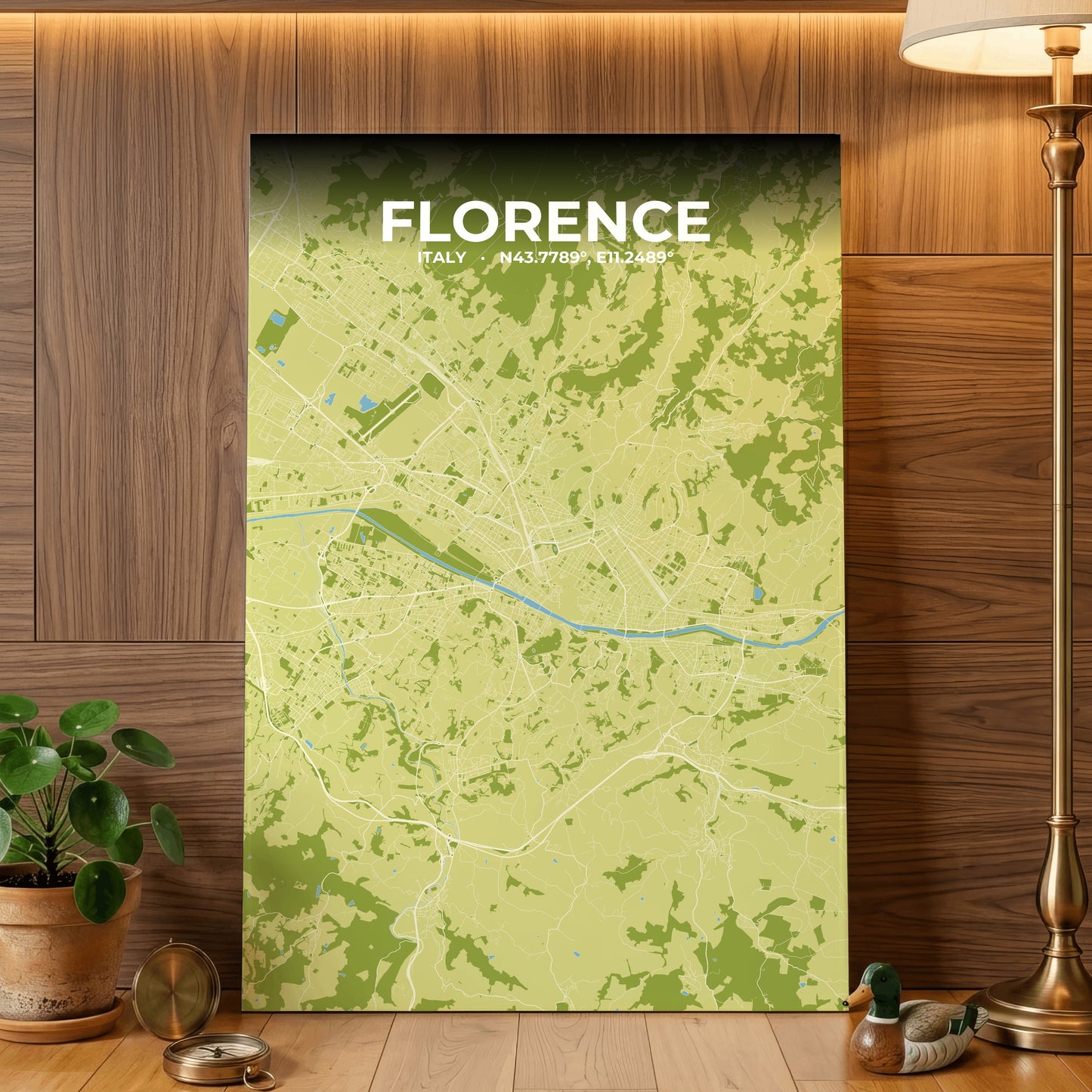 Florence Fern Map Poster