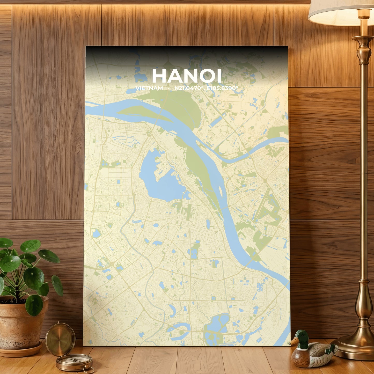 Hanoi Drift Map Poster