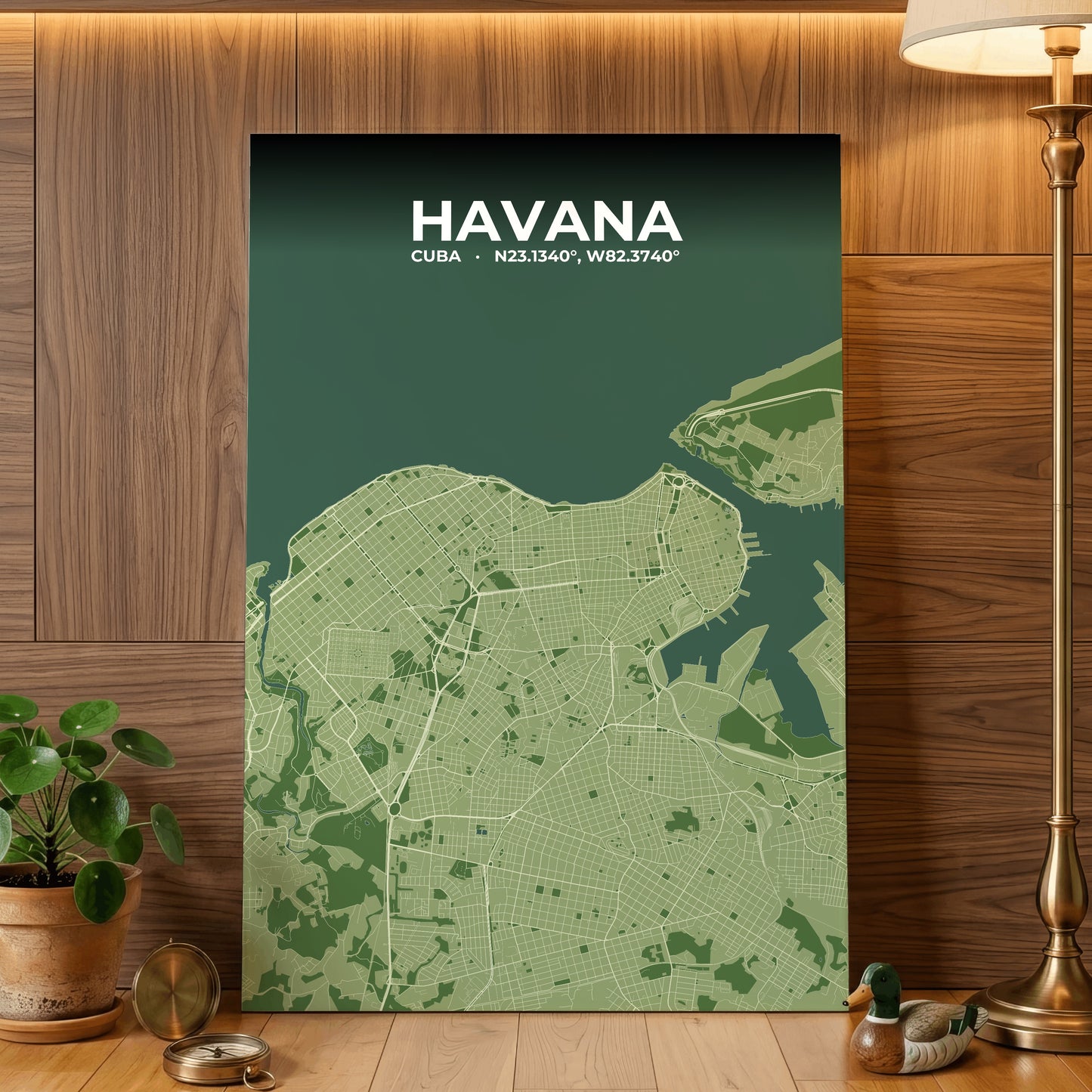 Havana Clay Map Poster