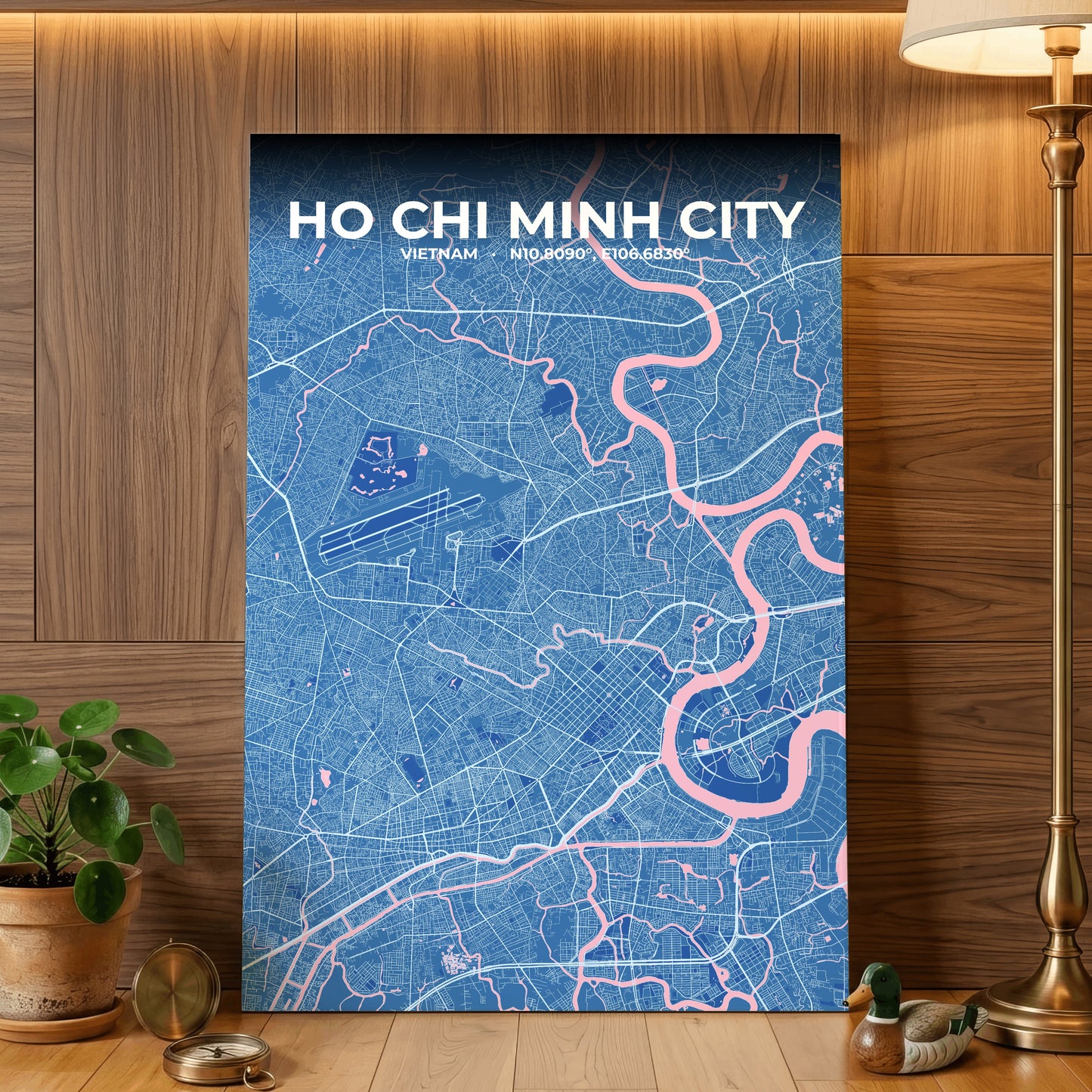 Ho Chi Minh City Candy Map Poster