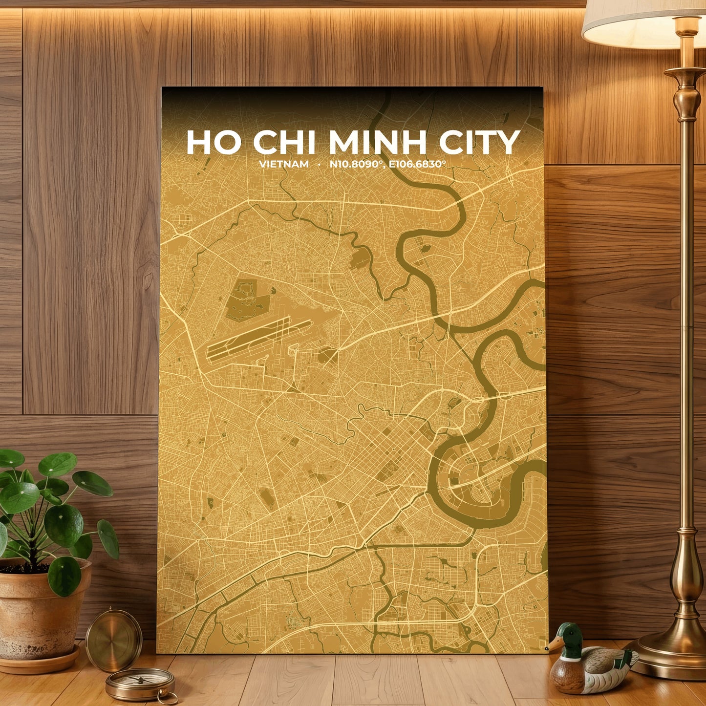 Ho Chi Minh City Forge Map Poster