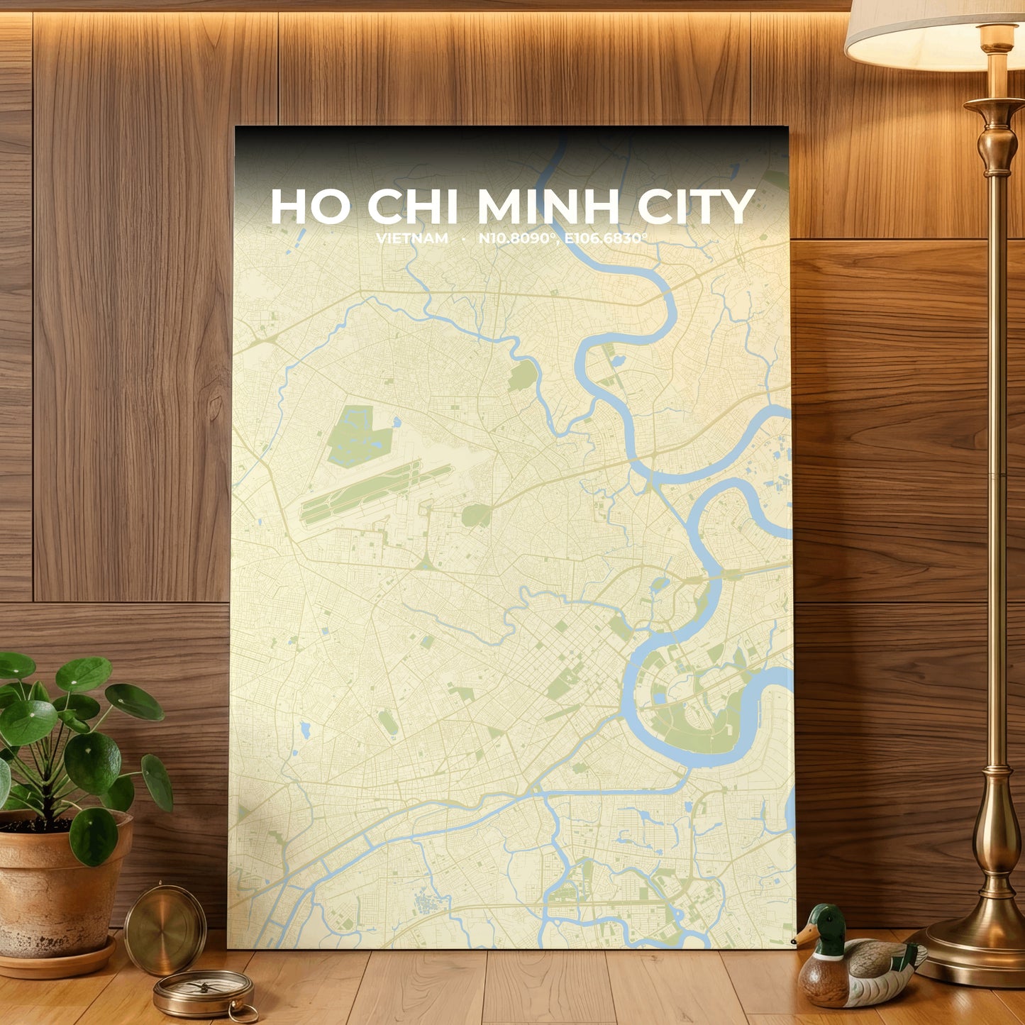 Ho Chi Minh City Drift Map Poster