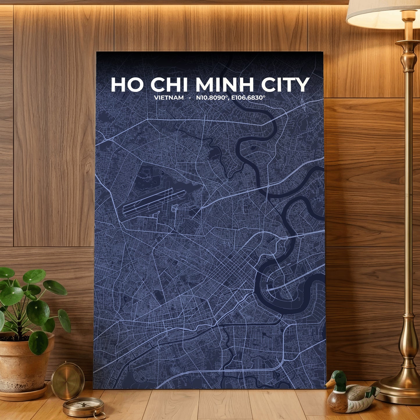 Ho Chi Minh City Tide Map Poster