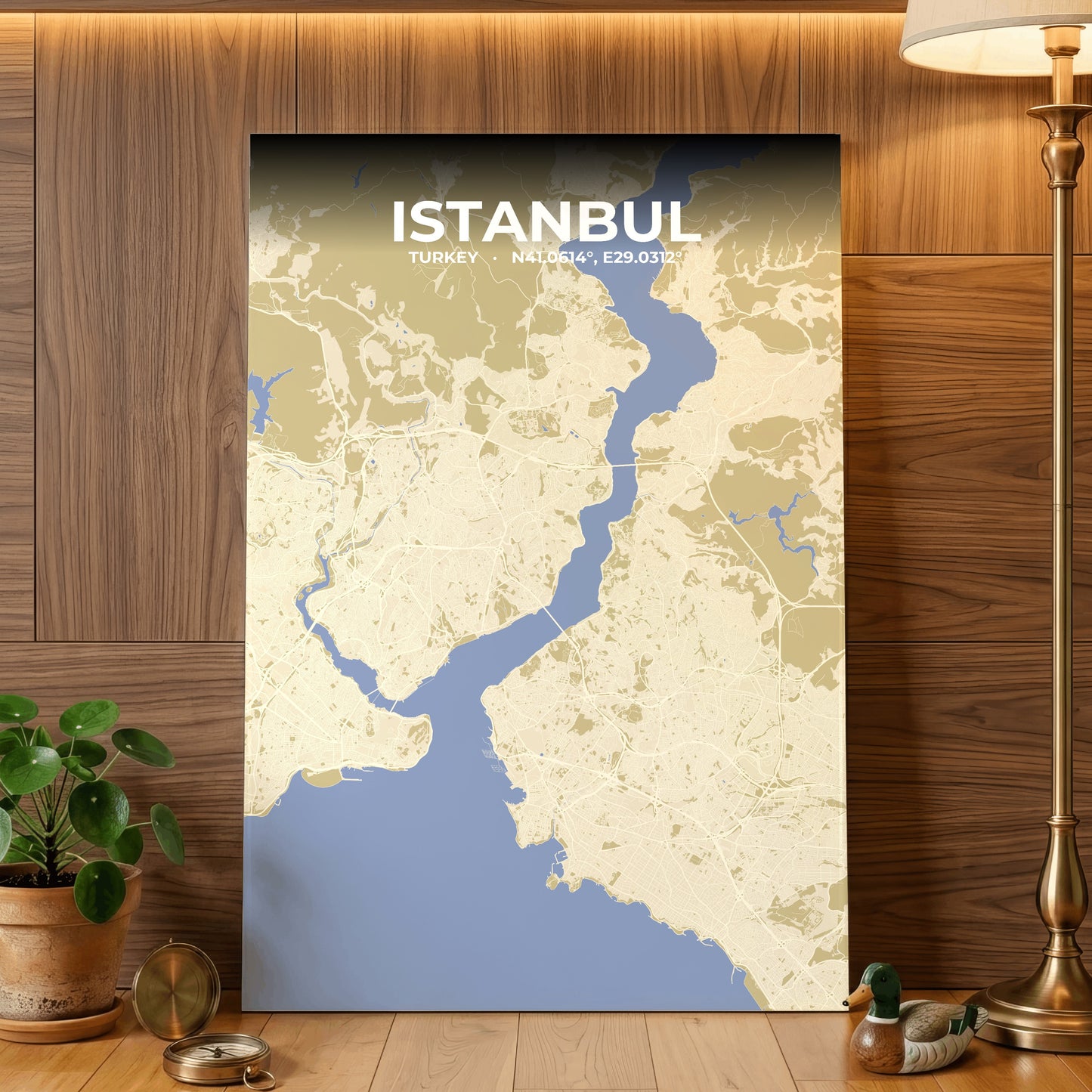 Istanbul Barn Map Poster