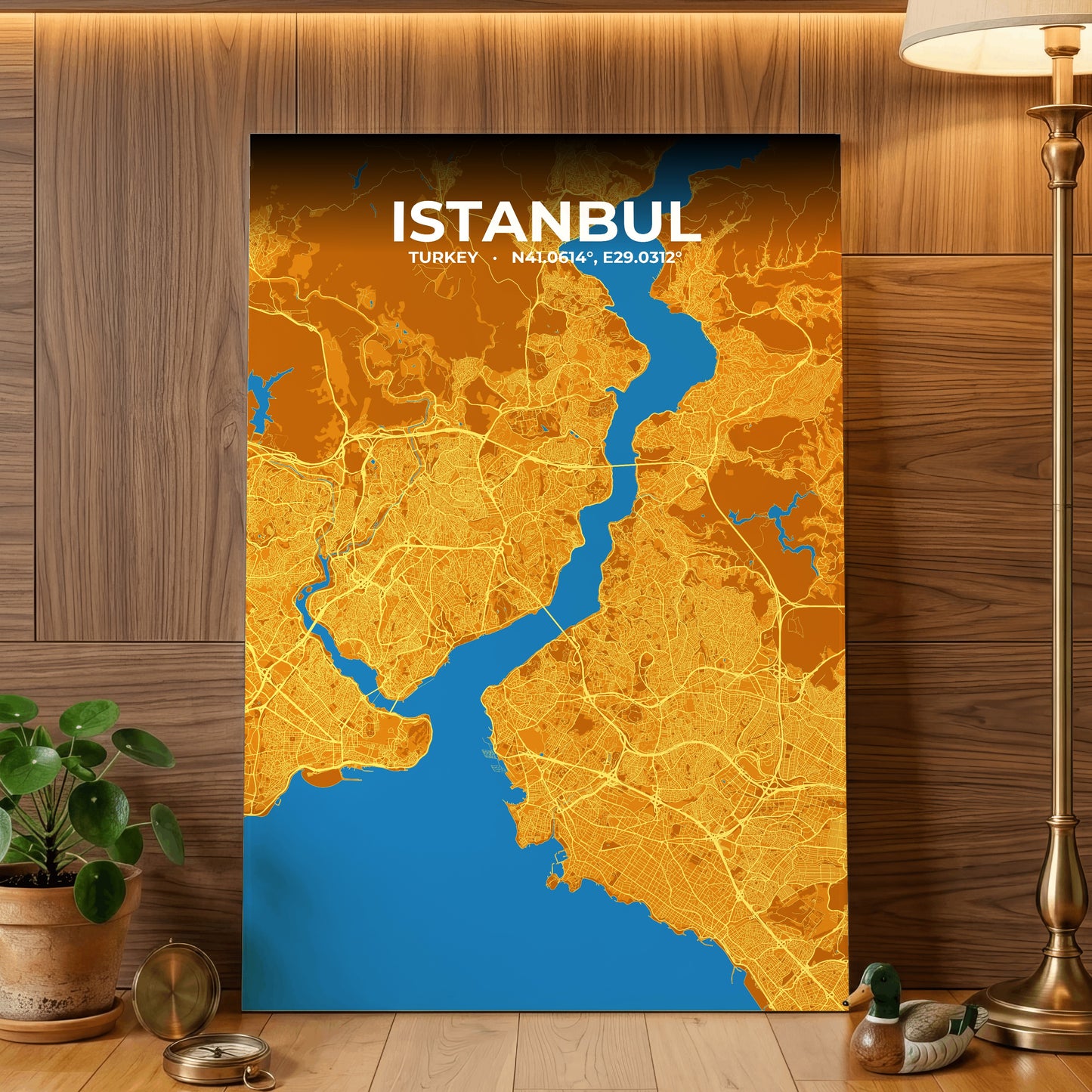 Istanbul Scorch Map Poster