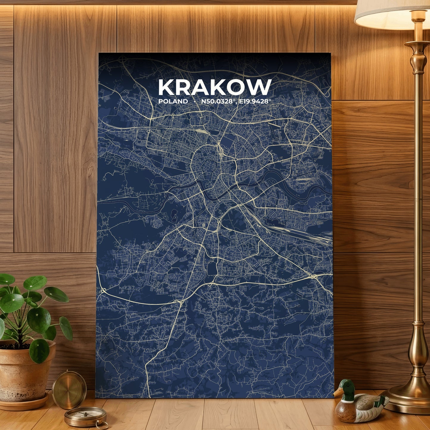 Krakow Anchor Map Poster