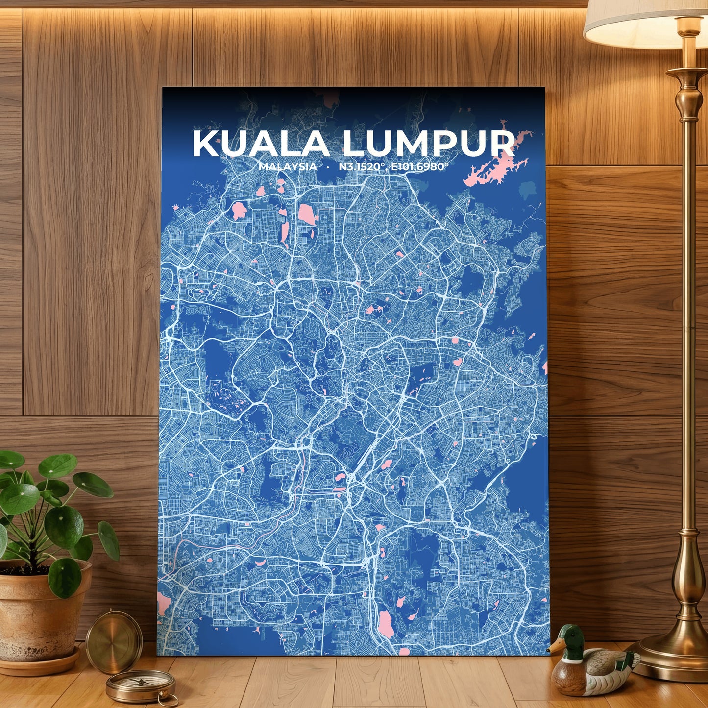 Kuala Lumpur Candy Map Poster