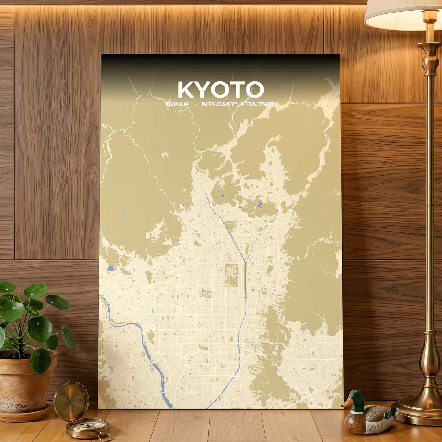 Kyoto Barn Map Poster