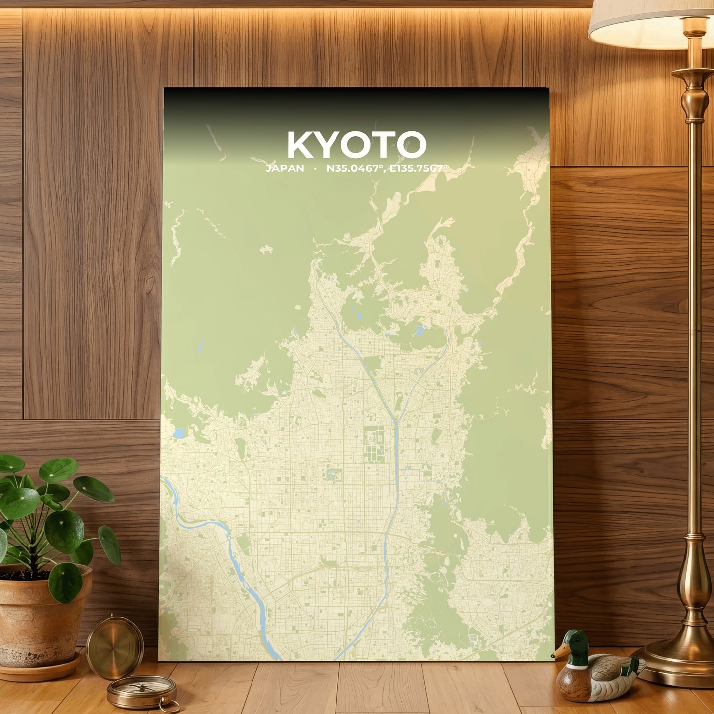 Kyoto Drift Map Poster