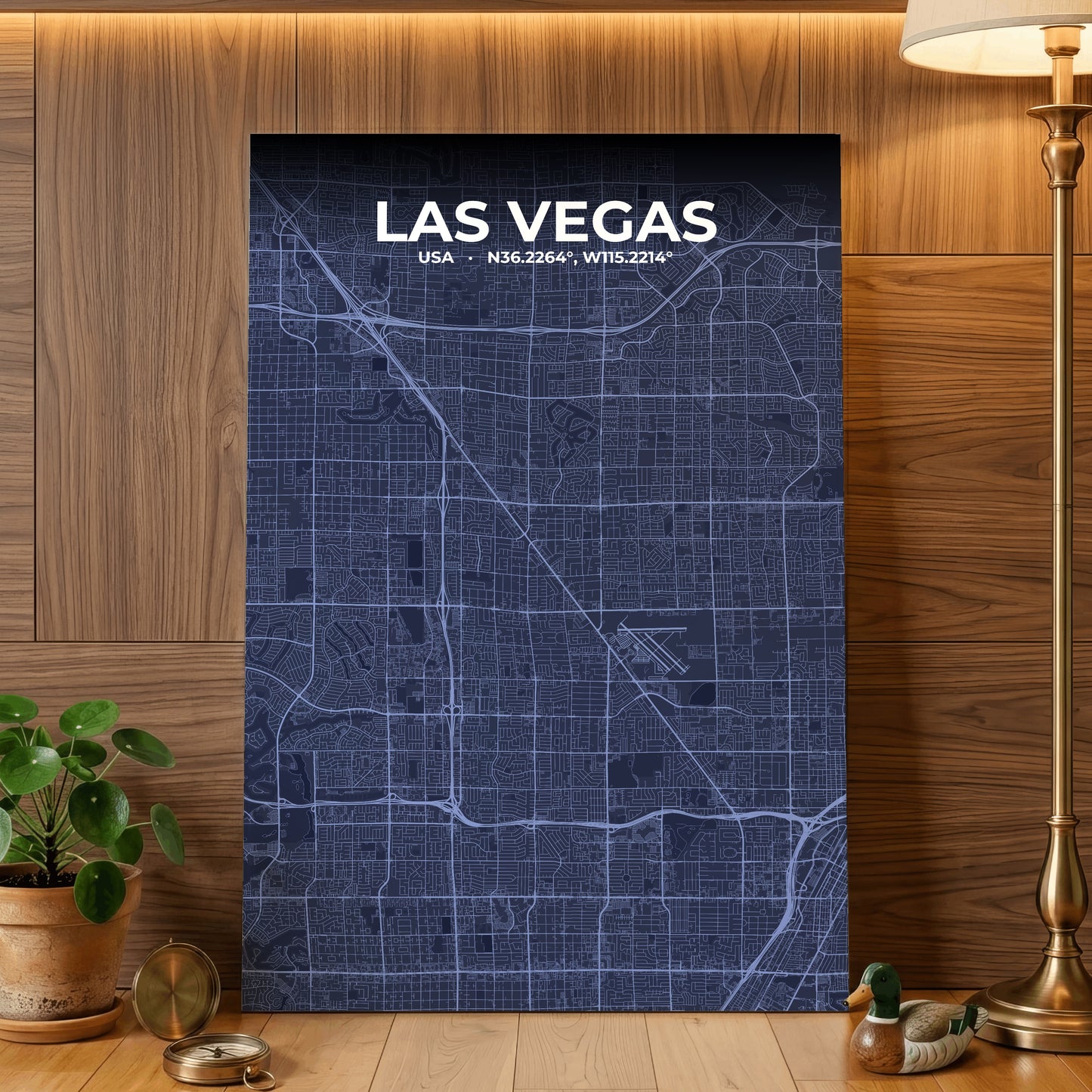 Las Vegas Tide Map Poster