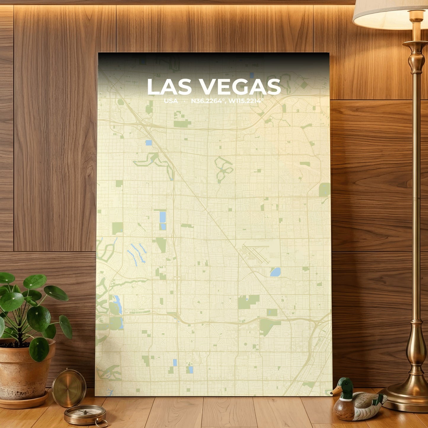 Las Vegas Drift Map Poster