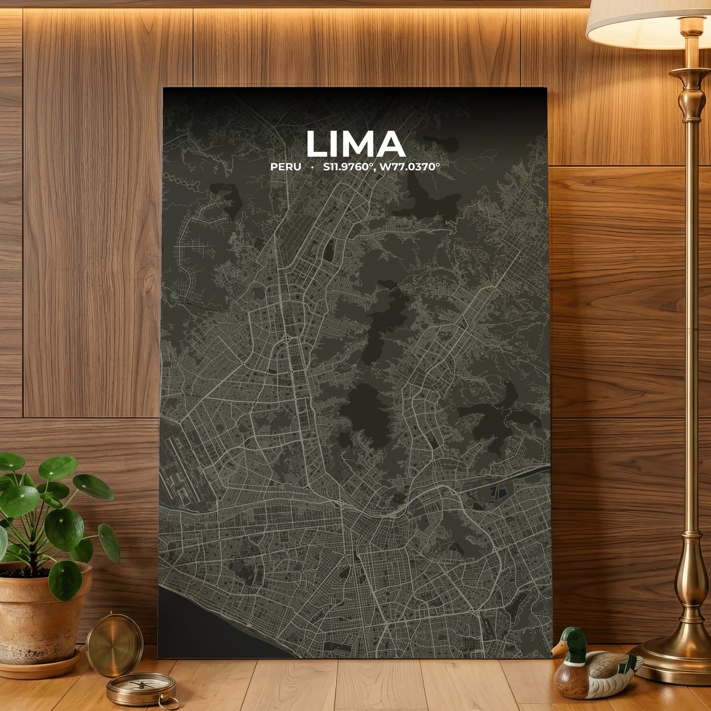 Lima Sable Map Poster